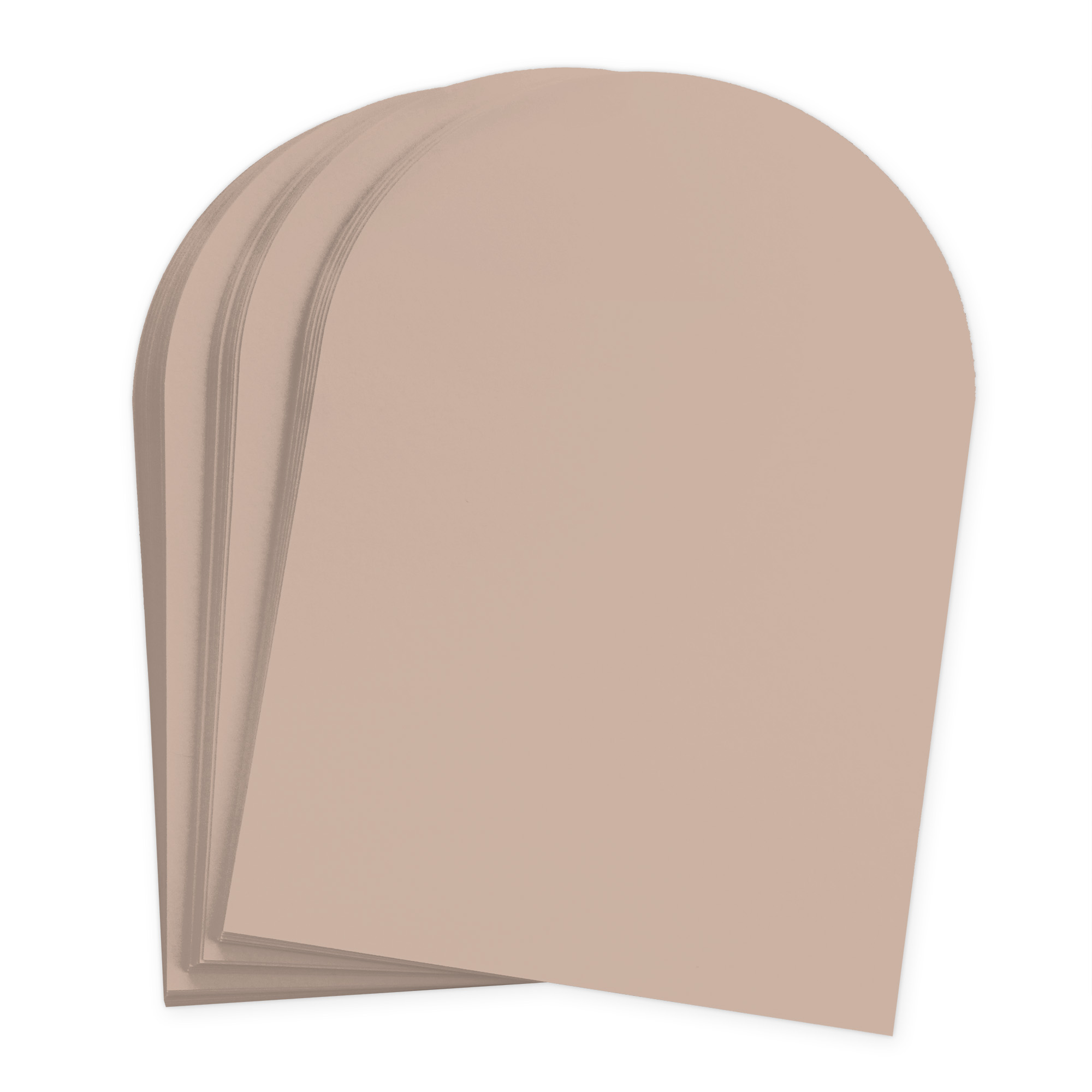 Sandy Beige Arch Shaped Card - A2 Gmund Colors Matt 4 1/4 x 5 1/2 111C