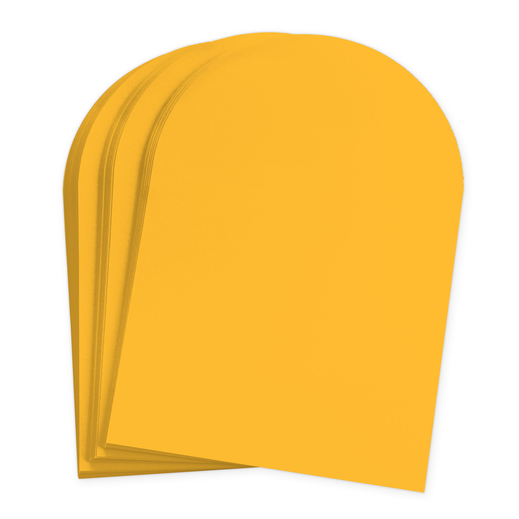 Sun Glow Arch Shaped Card - A2 Gmund Colors Matt 4 1/4 x 5 1/2 111C
