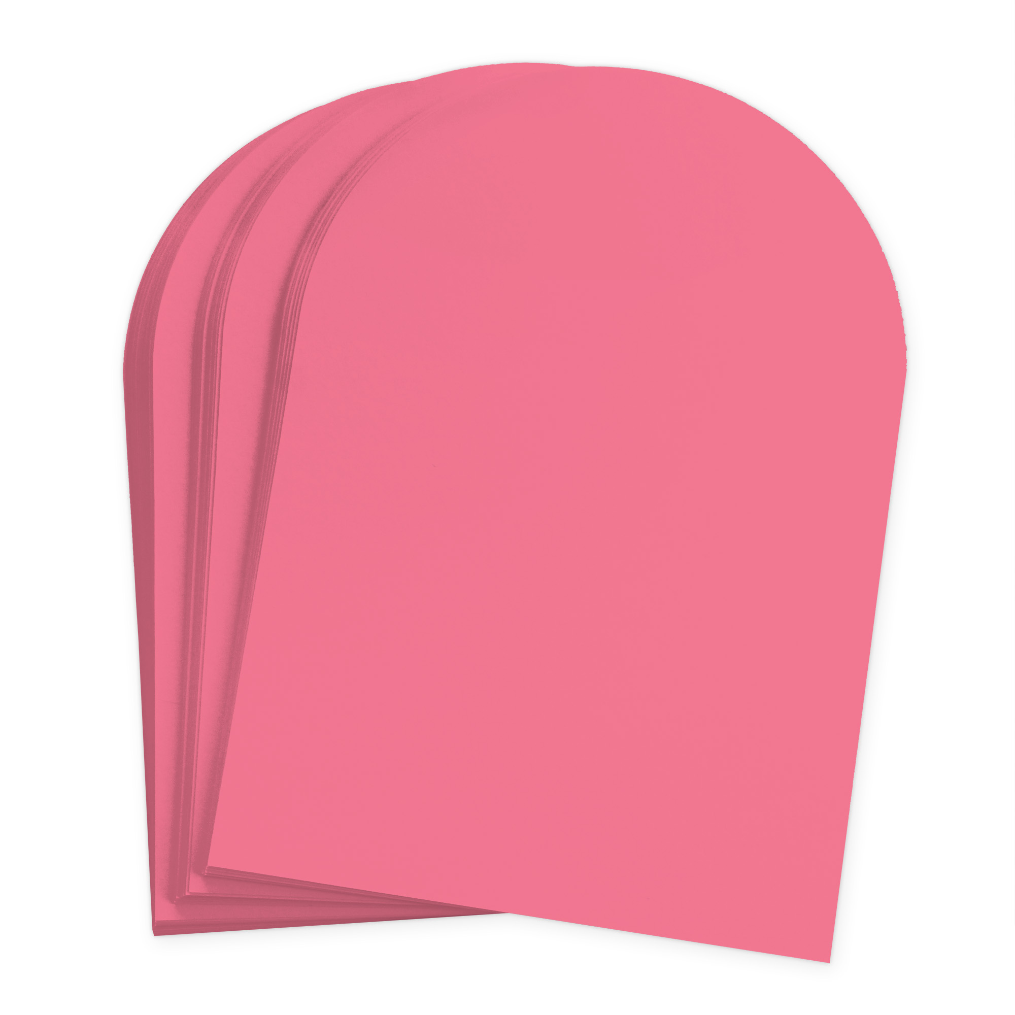 Vibrant Pink Arch Shaped Card - A2 Gmund Colors Matt 4 1/4 x 5 1/2 111C