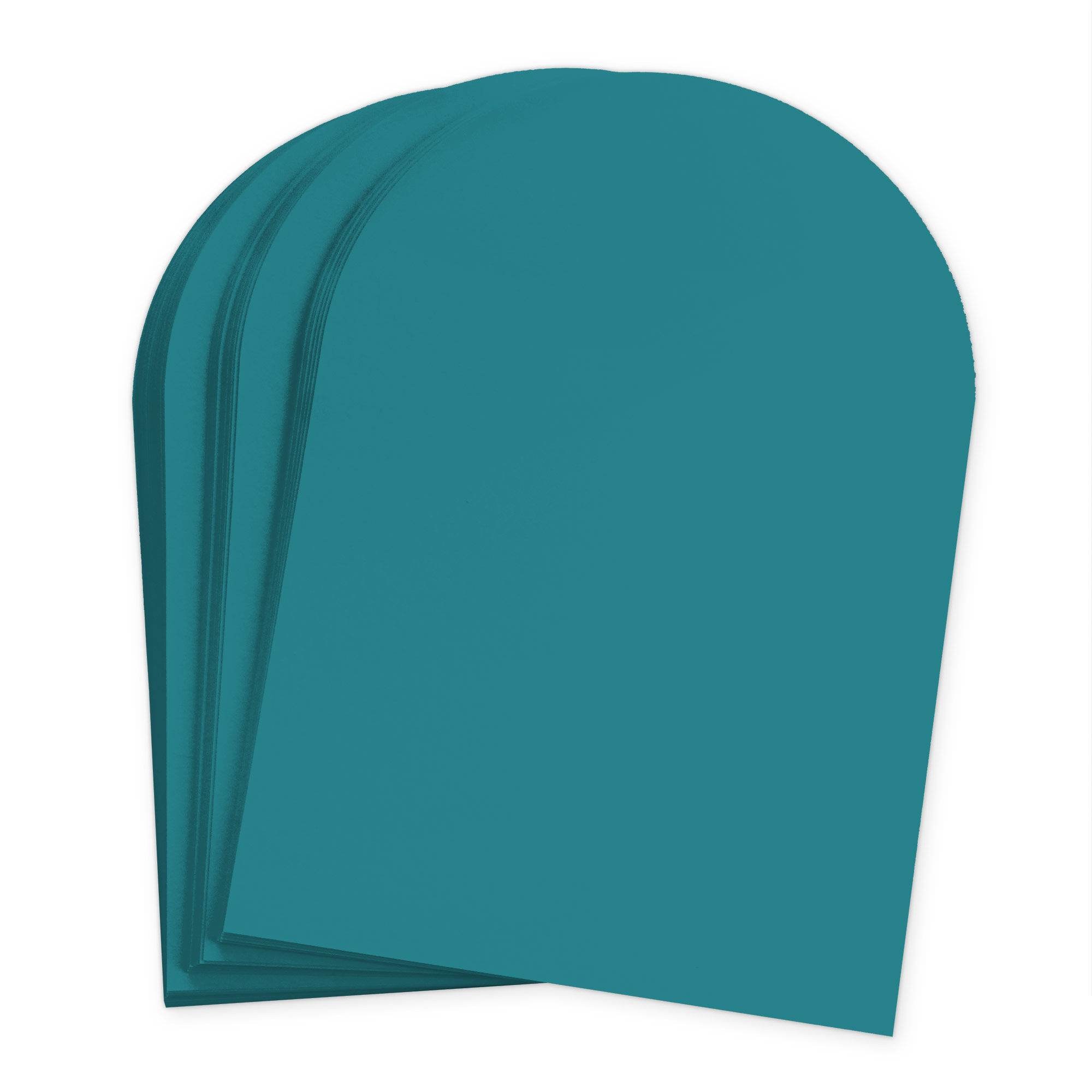 Aqua Blue Arch Shaped Card - A7 Gmund Colors Matt 5 x 7 111C