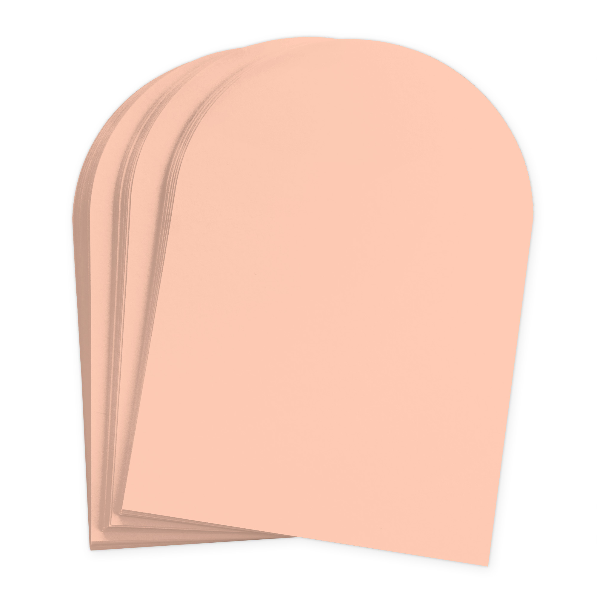 Blush Peach Arch Shaped Card - A7 Gmund Colors Matt 5 x 7 111C