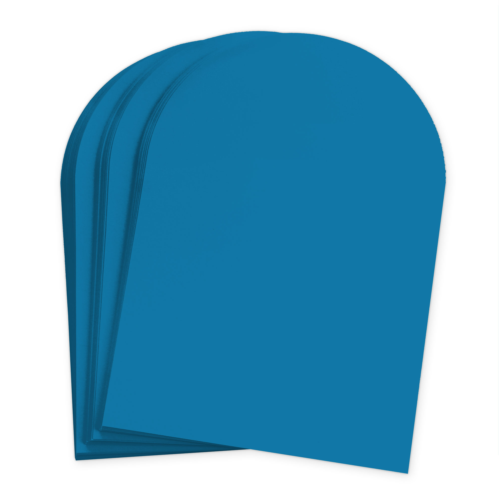 Cyan Blue Arch Shaped Card - A7 Gmund Colors Matt 5 x 7 111C