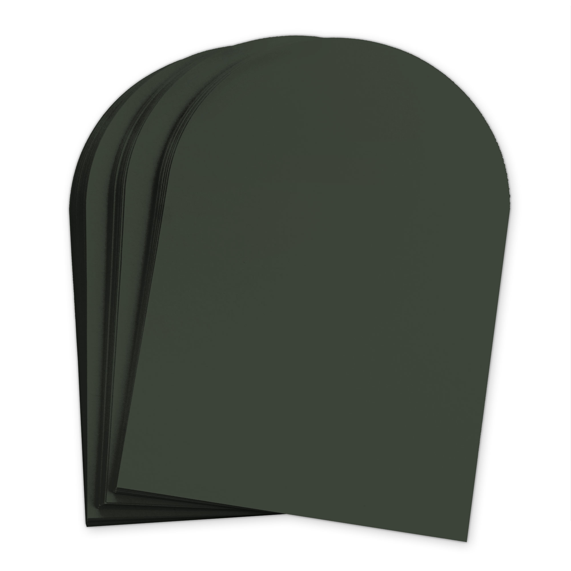 Black Forest Arch Shaped Card - A7 Gmund Colors Matt 5 x 7 111C