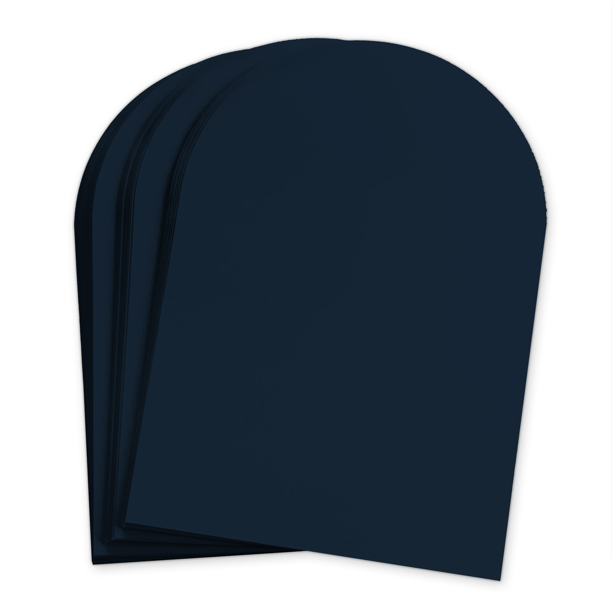 Dark Navy Blue Arch Shaped Card - A7 Gmund Colors Matt 5 x 7 111C