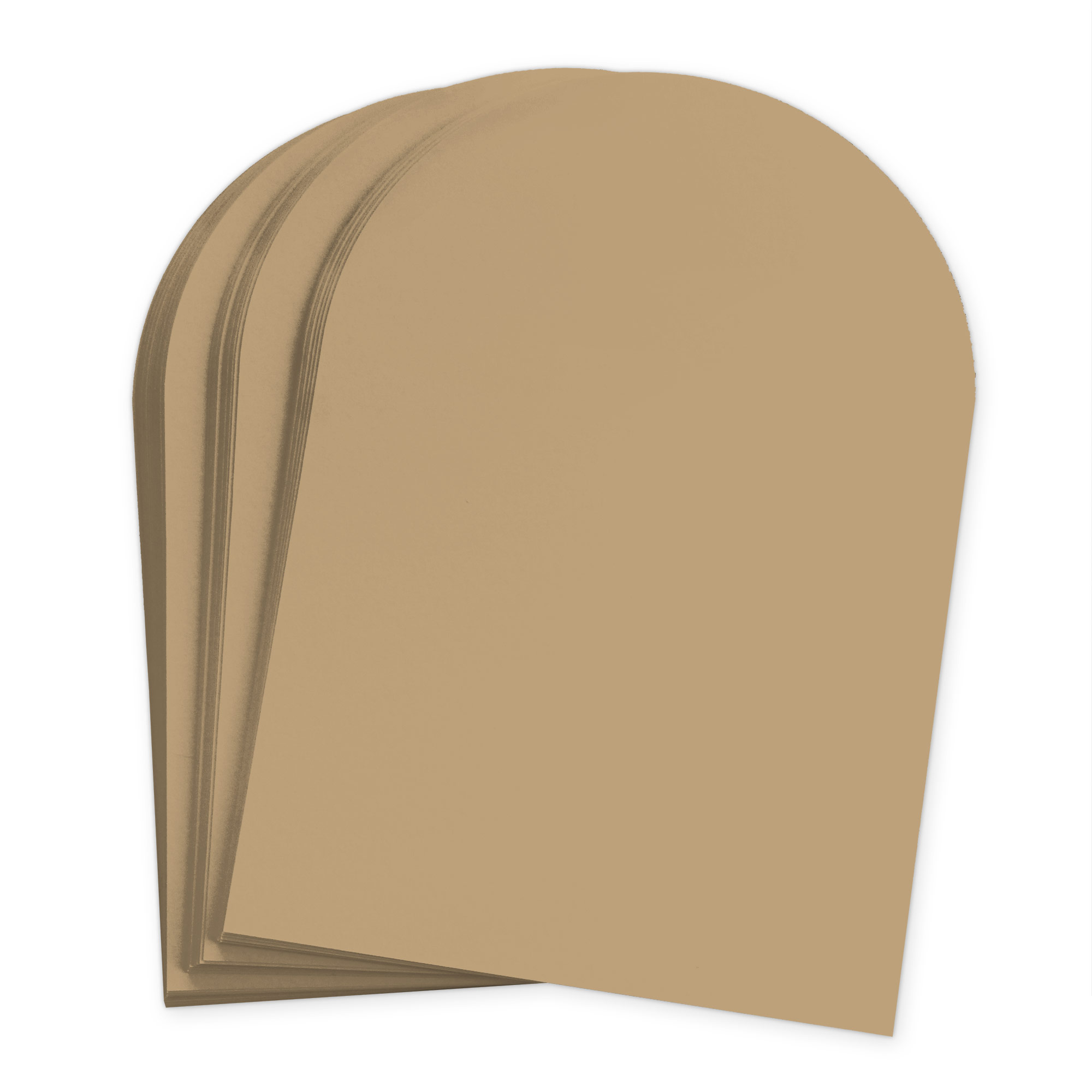 Beach Sand Arch Shaped Card - A7 Gmund Colors Matt 5 x 7 111C