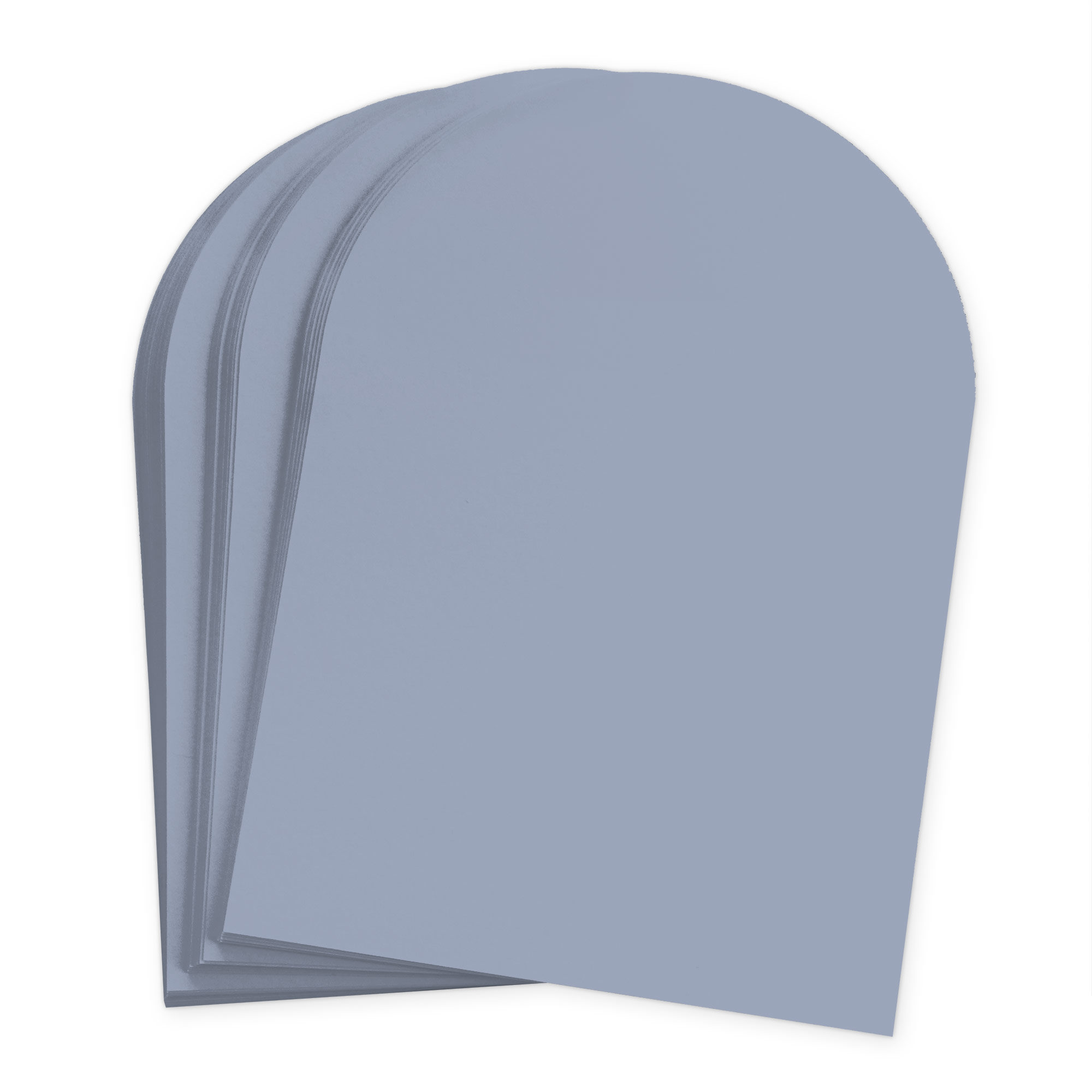 Storm Cloud Blue Arch Shaped Card - A7 Gmund Colors Matt 5 x 7 111C