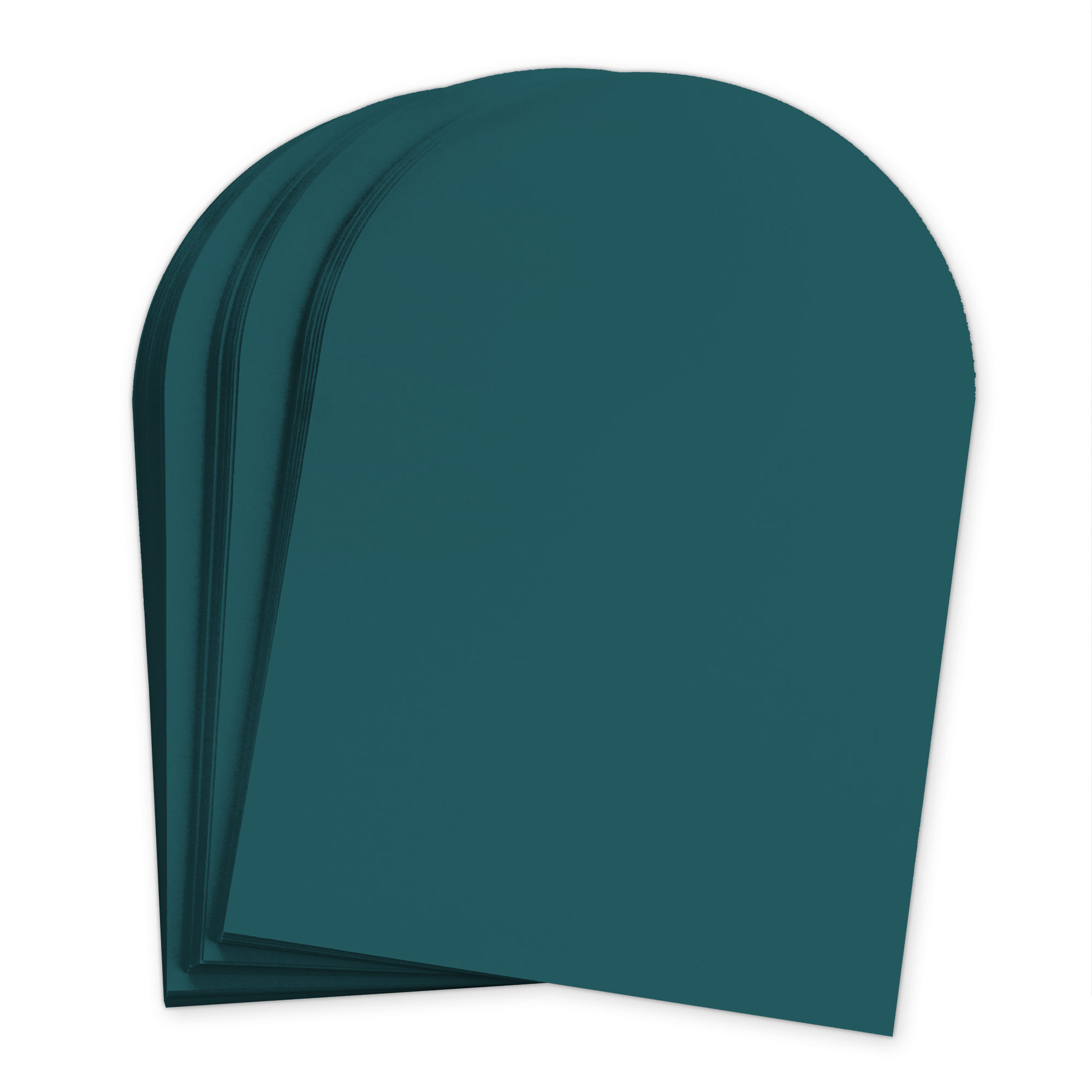 Dark Teal Blue Arch Shaped Card - A7 Gmund Colors Matt 5 x 7 111C