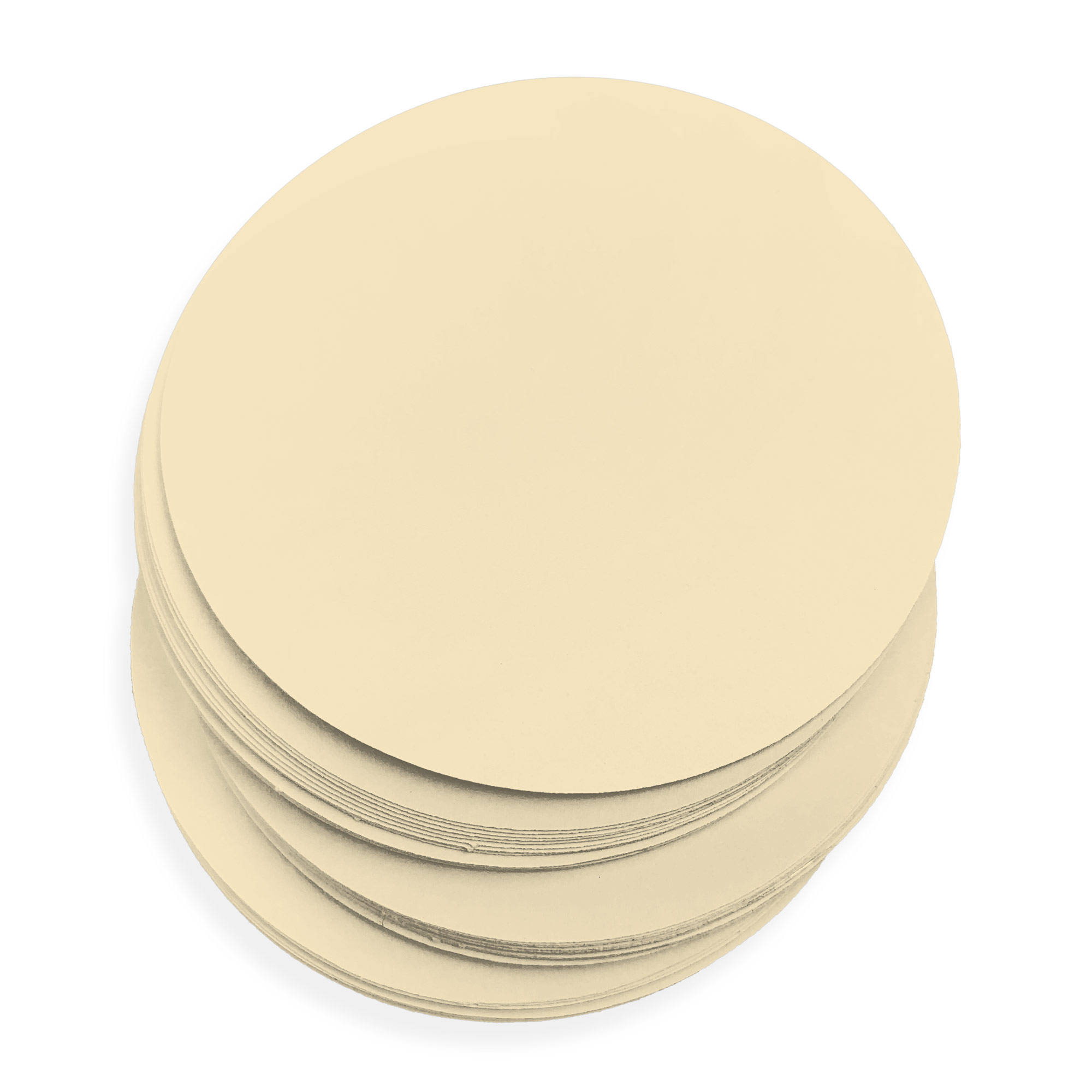 Antique Ivory Round Card - 3 x 3 Round Gmund Colors Matt 111C