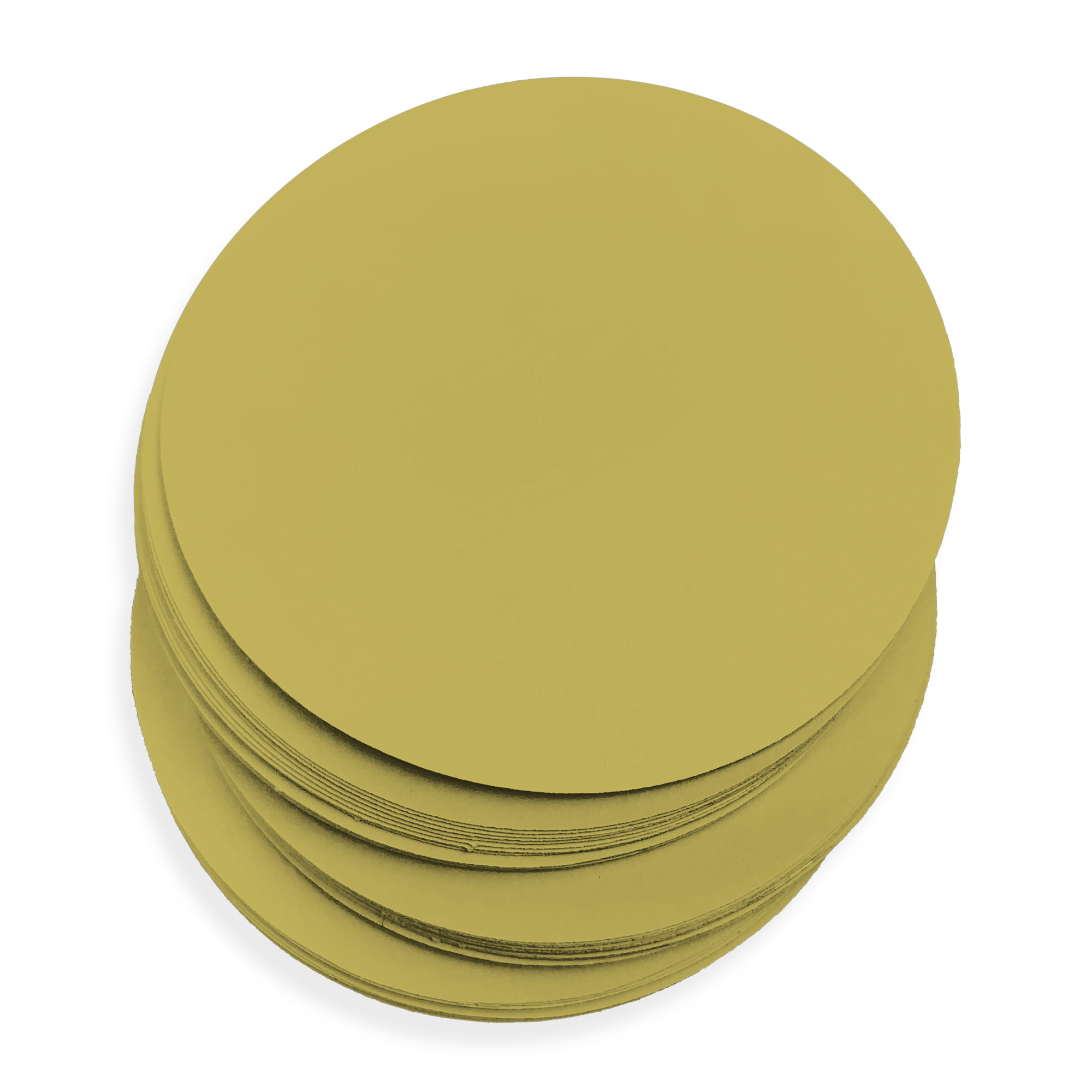 Chartreuse Round Card - 3 x 3 Round Gmund Colors Matt 111C
