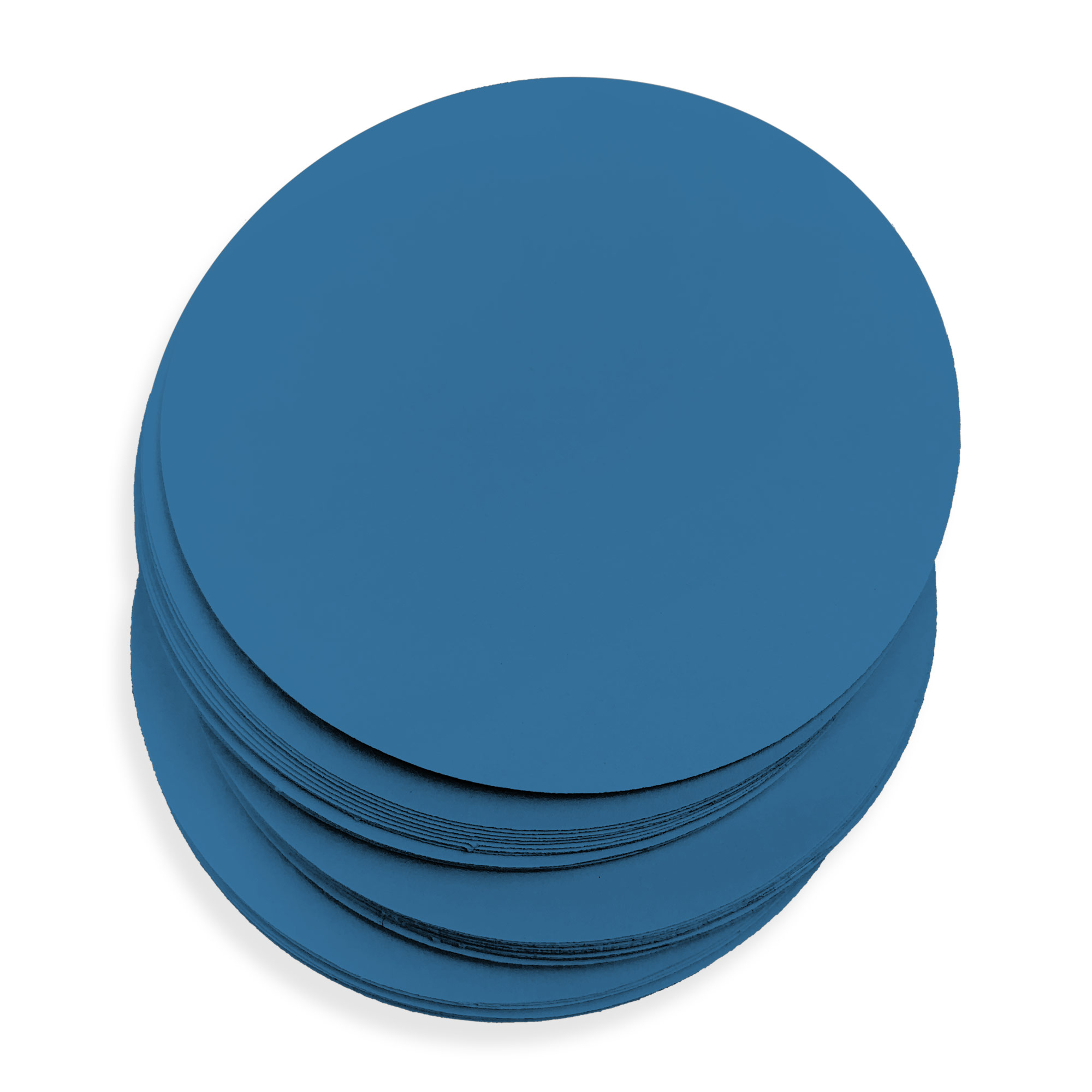 Cyan Blue Round Card - 3 x 3 Round Gmund Colors Matt 111C