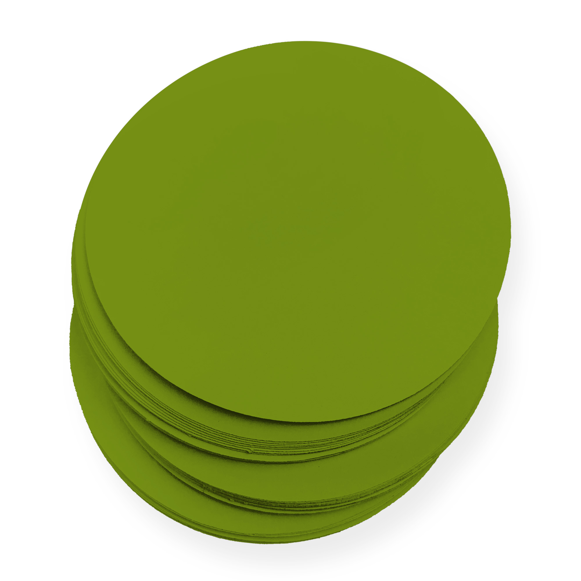 Grass Green Round Card - 3 x 3 Round Gmund Colors Matt 111C
