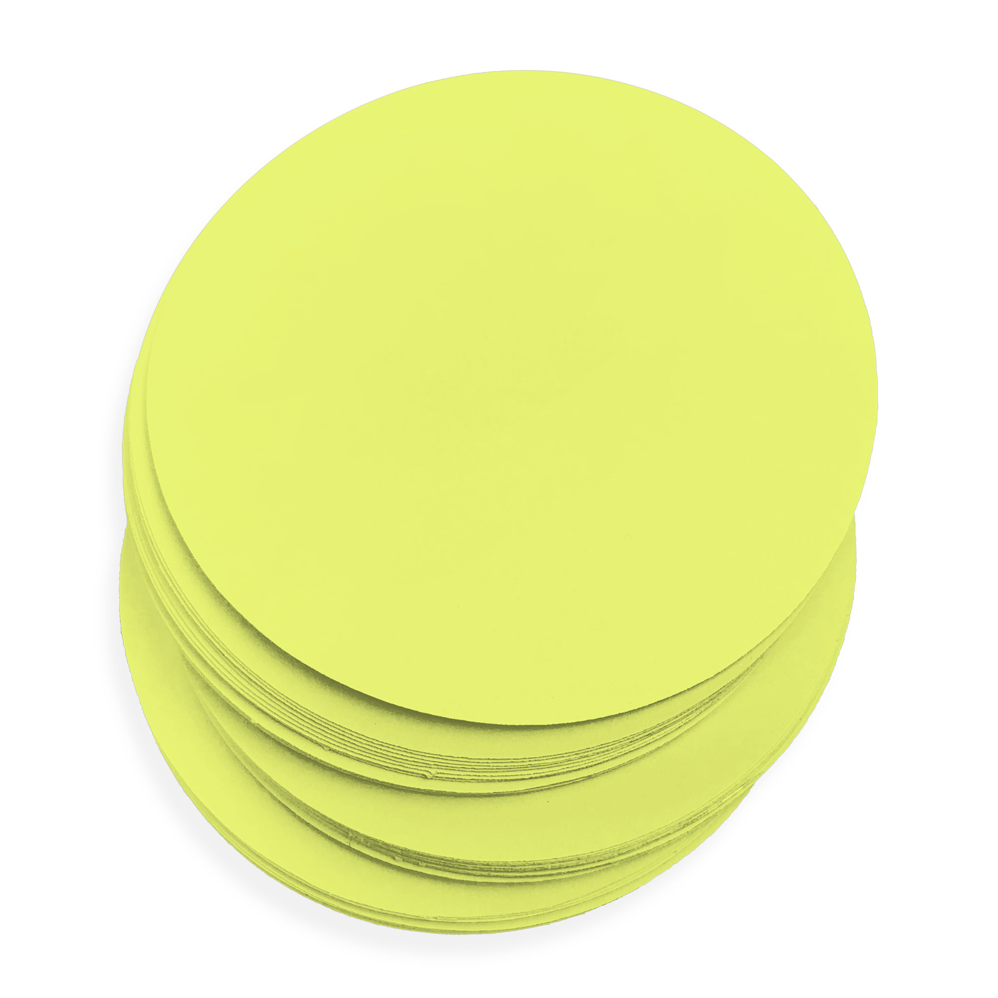 Key Lime Round Card - 3 x 3 Round Gmund Colors Matt 111C