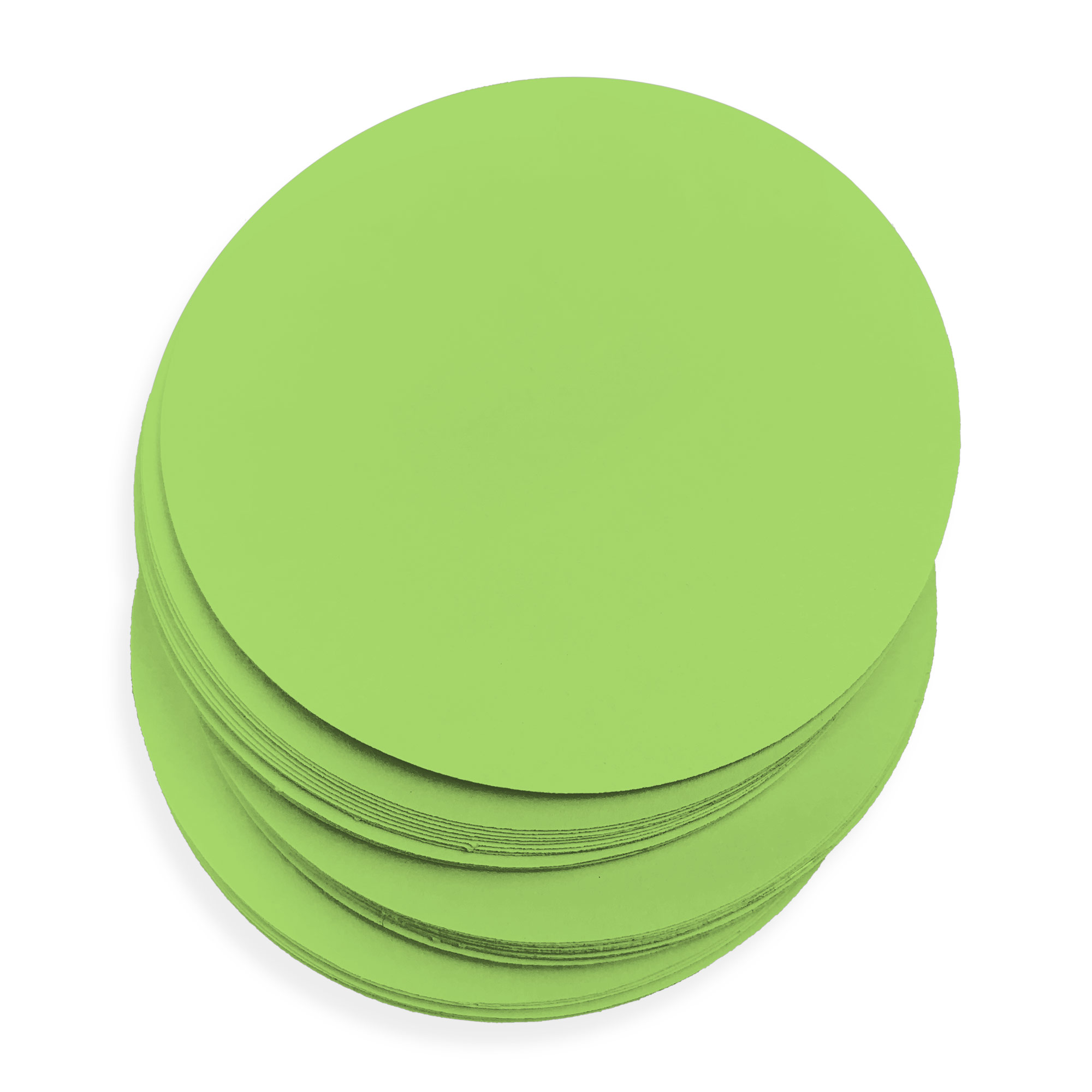 Leaf Green Round Card - 3 x 3 Round Gmund Colors Matt 111C