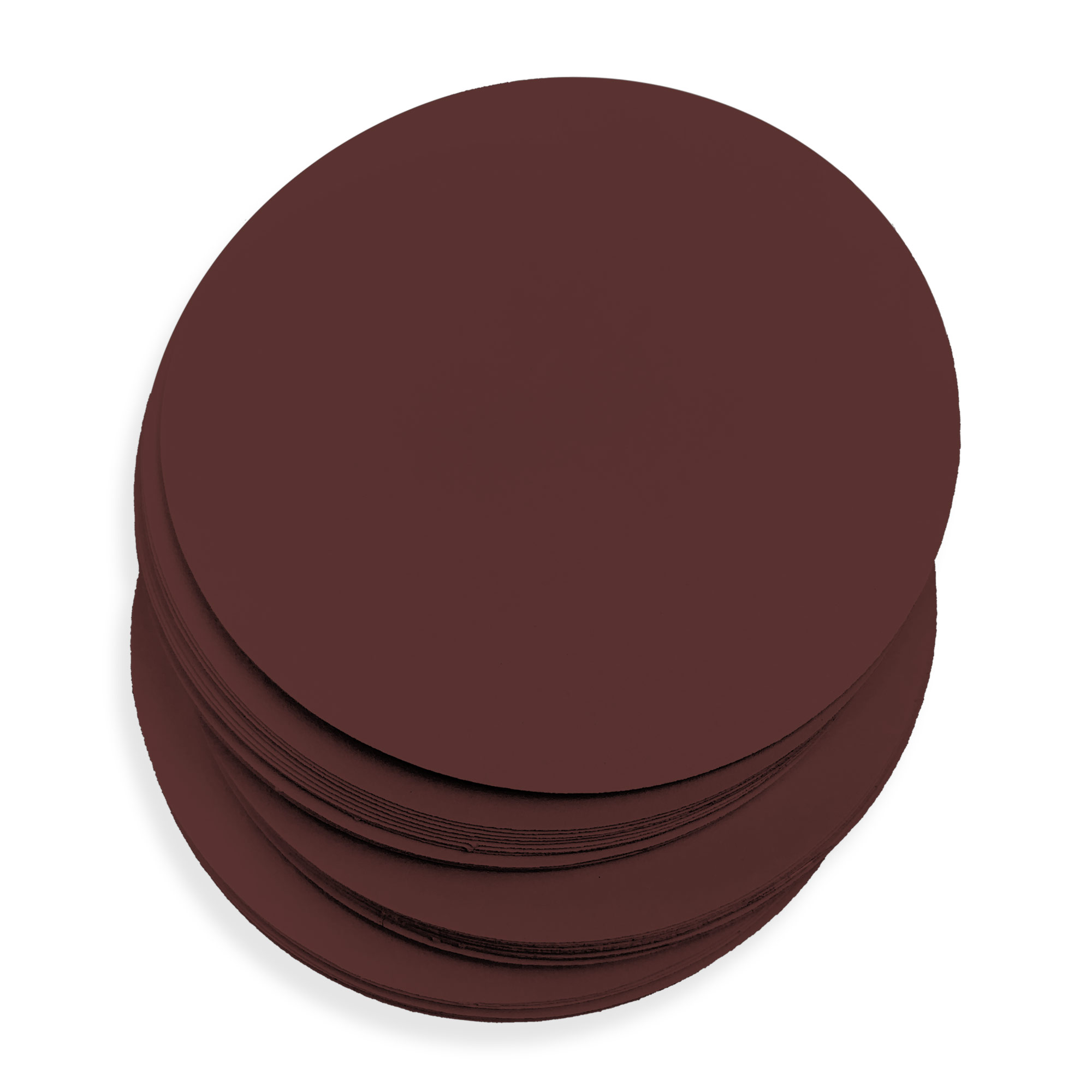 Merlot Red Round Card - 3 x 3 Round Gmund Colors Matt 111C