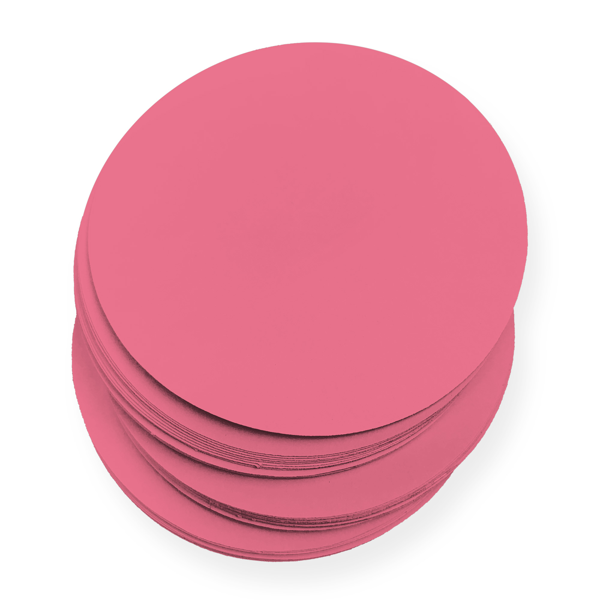 Vibrant Pink Round Card - 3 x 3 Round Gmund Colors Matt 111C