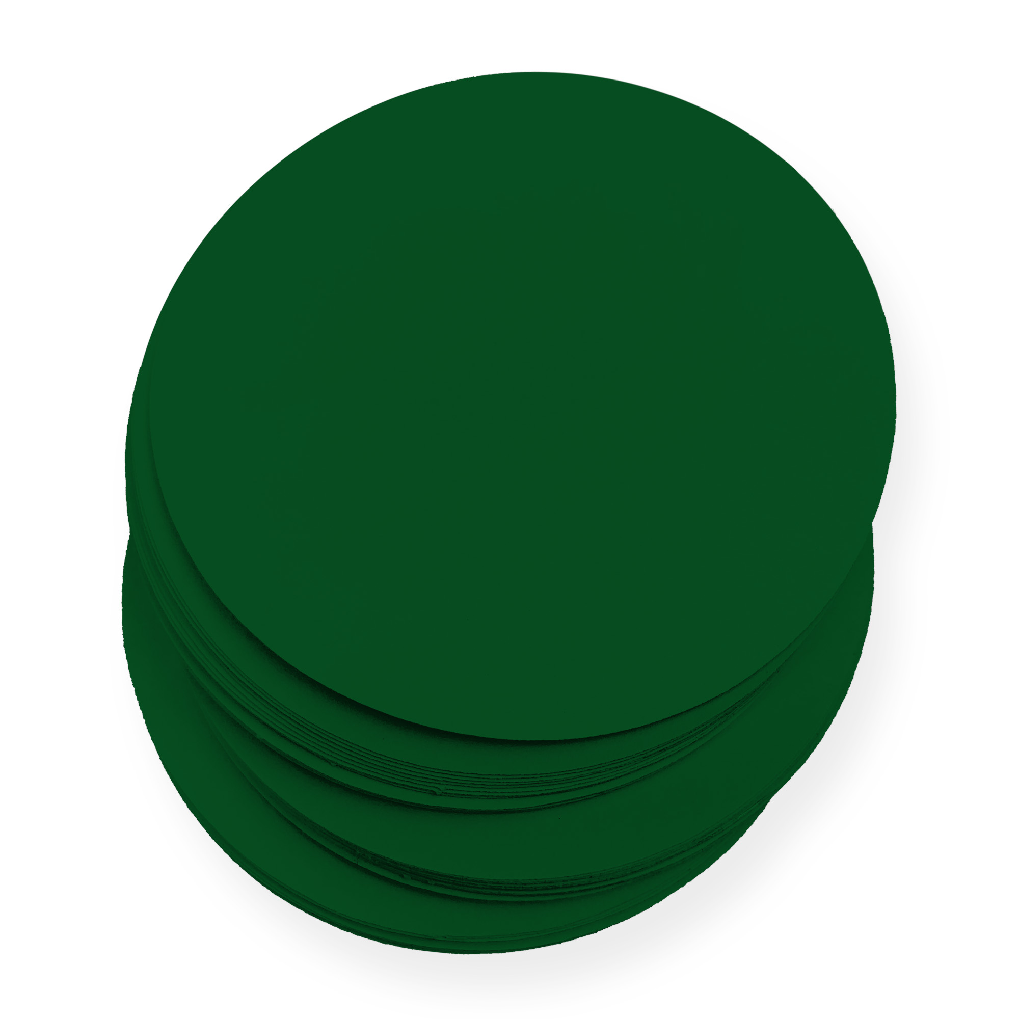 Emerald Green Round Card - 5 x 5 Round Gmund Colors Matt 111C