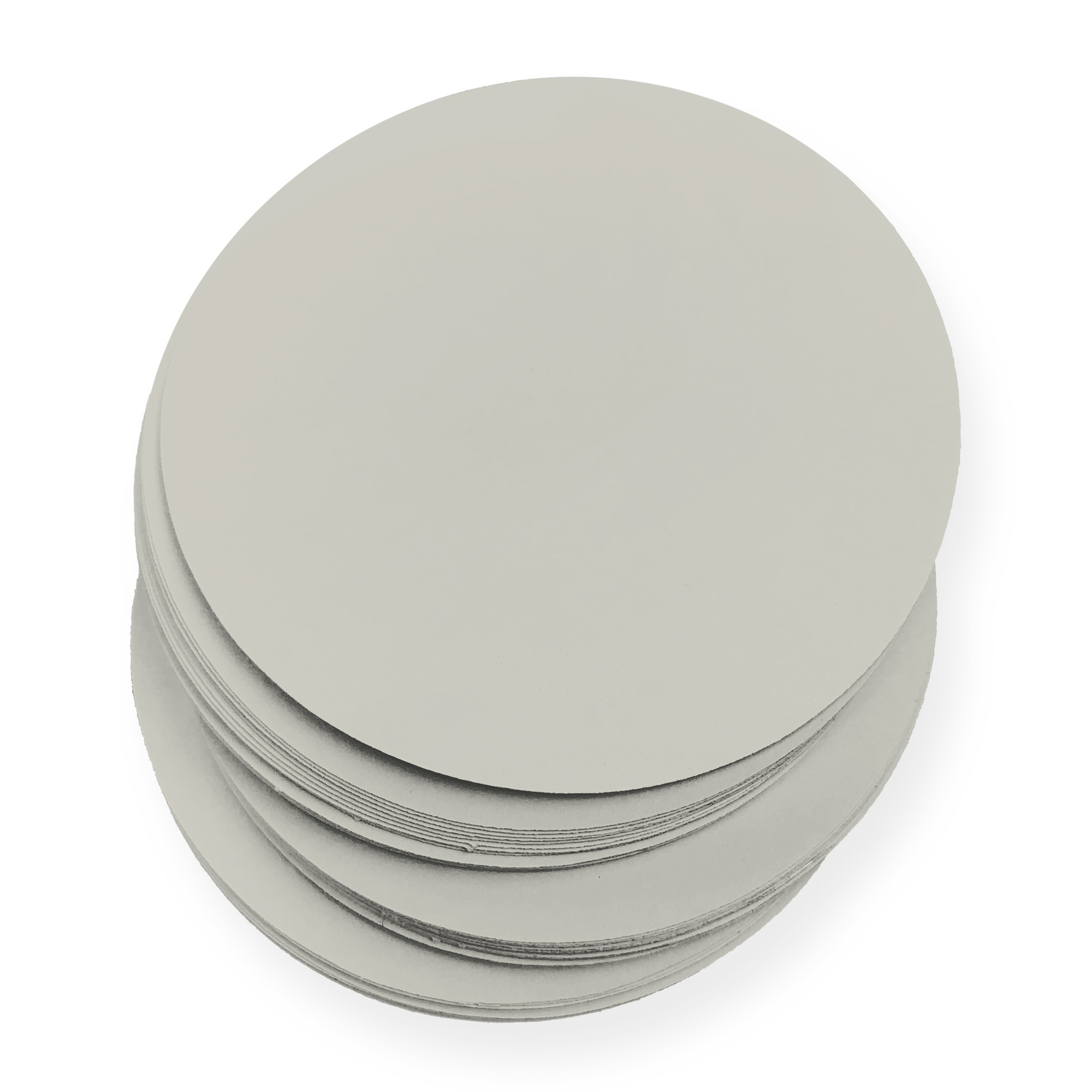 Neutral Gray Round Card - 5 x 5 Round Gmund Colors Matt 111C