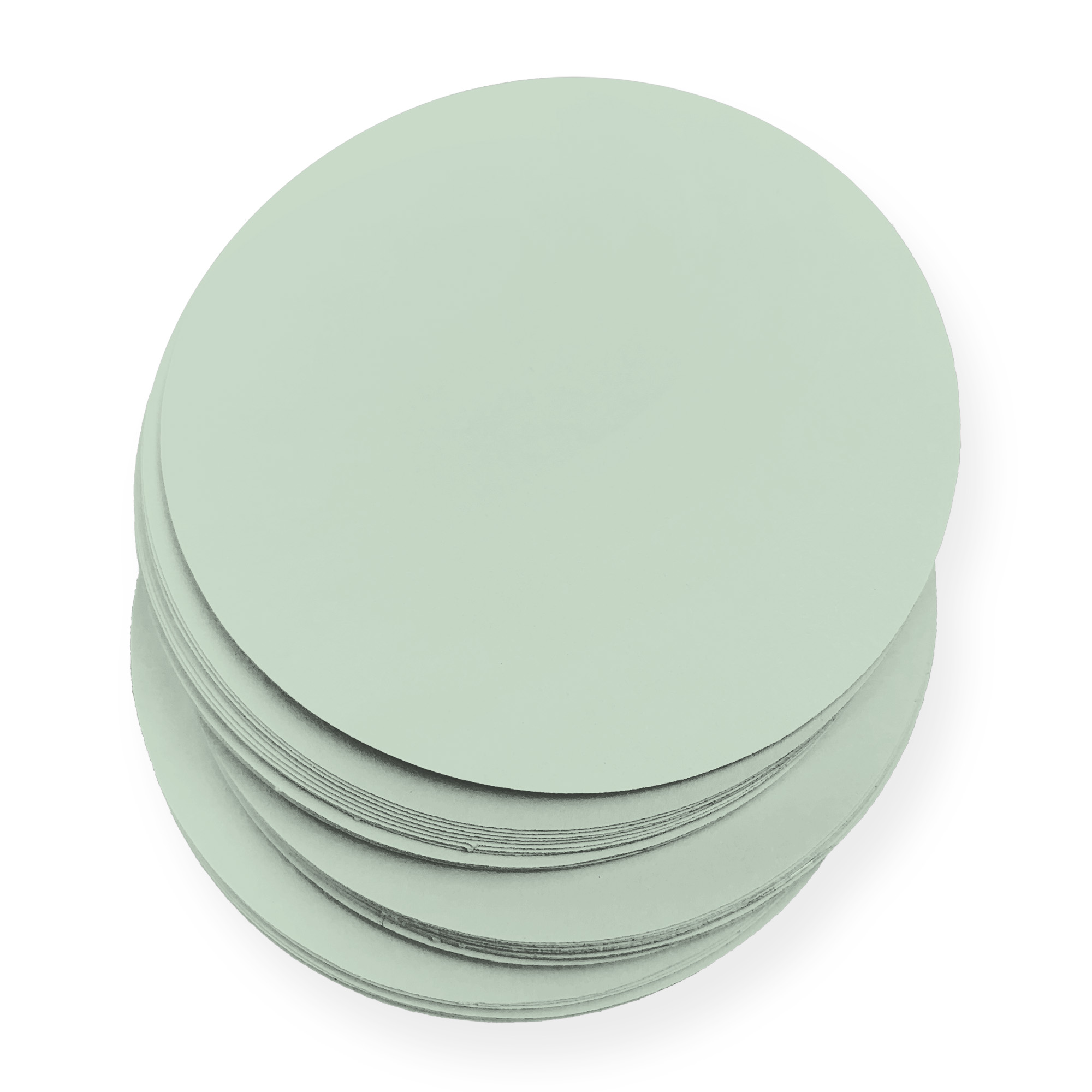 Pale Teal Round Card - 5 x 5 Round Gmund Colors Matt 111C