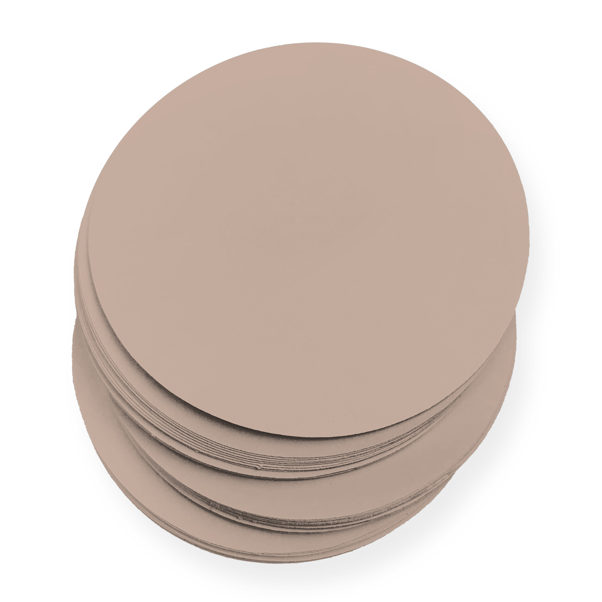 Sandy Beige Round Card - 8 x 8 Round Gmund Colors Matt 111C