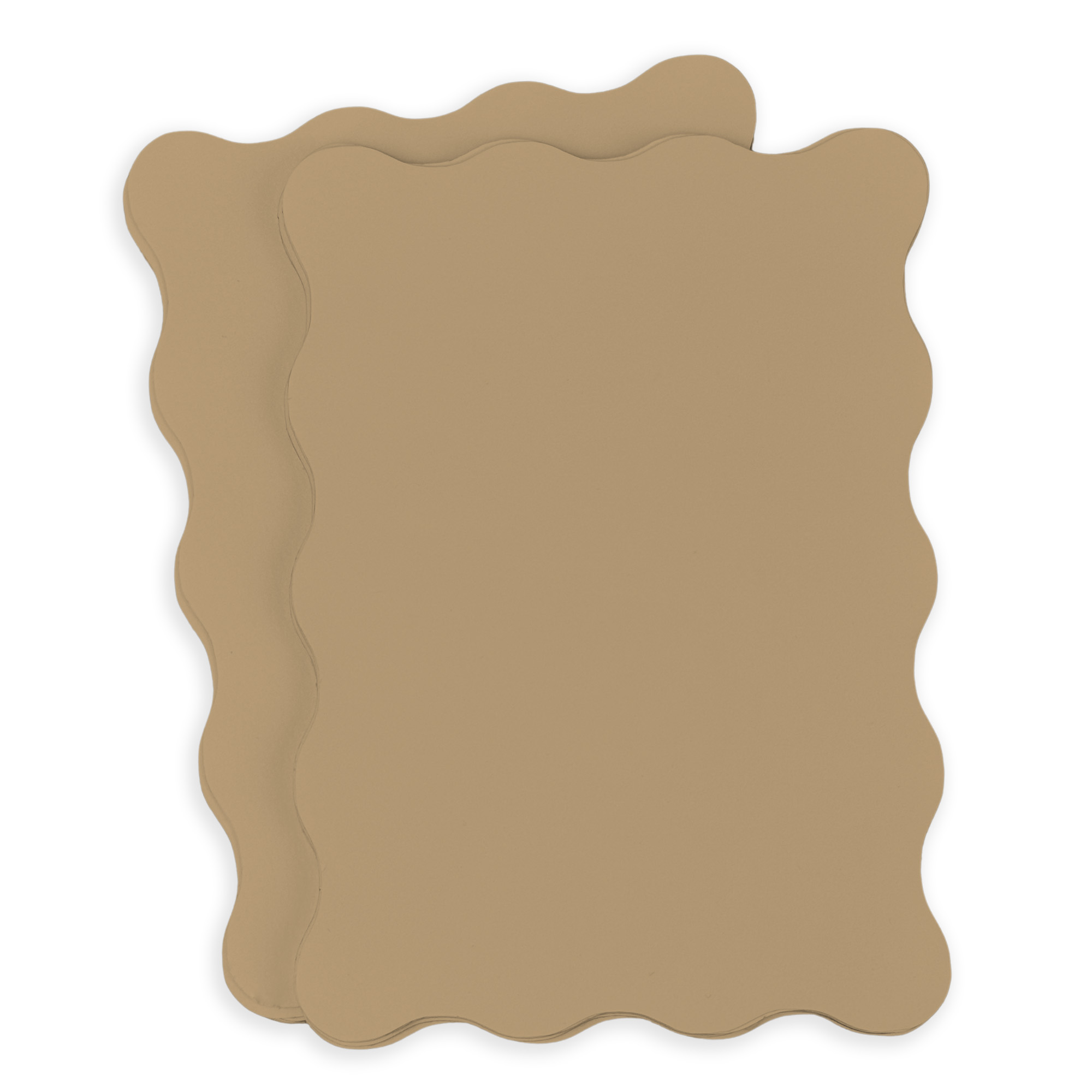 Beach Sand Wavy Edge Invitation Card - A2 Gmund Colors Matt 4 1/4 x 5 1/2 111C