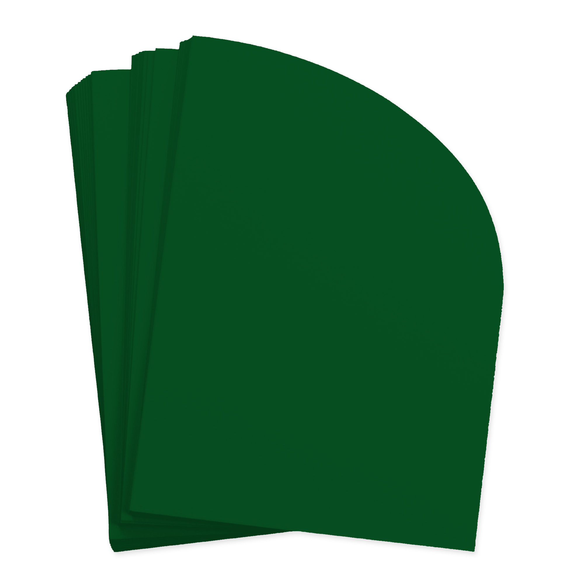 Emerald Green Half Arch Shaped Card - A2 Gmund Colors Matt 4 1/4 x 5 1/2 111C