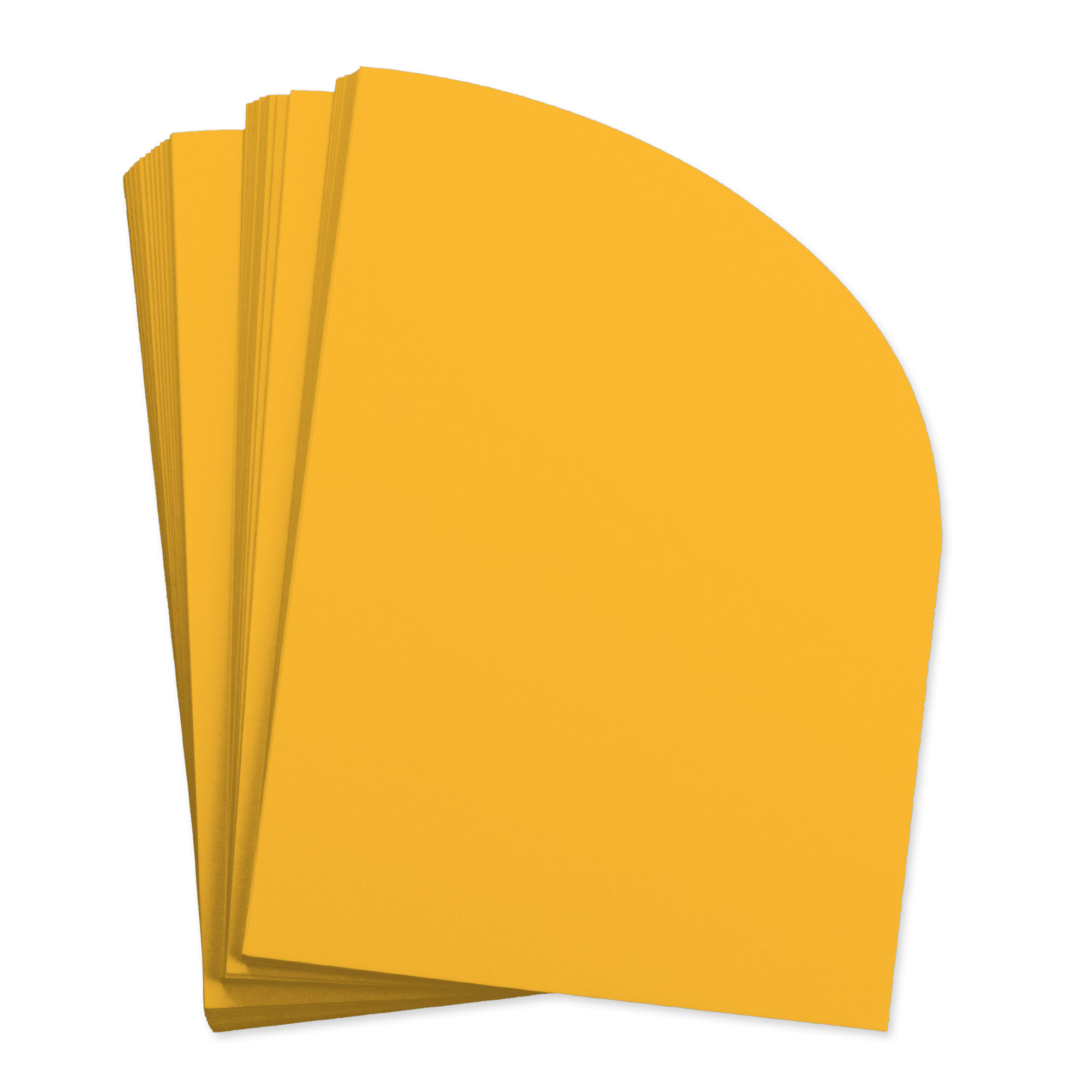 Sun Glow Half Arch Shaped Card - A2 Gmund Colors Matt 4 1/4 x 5 1/2 111C