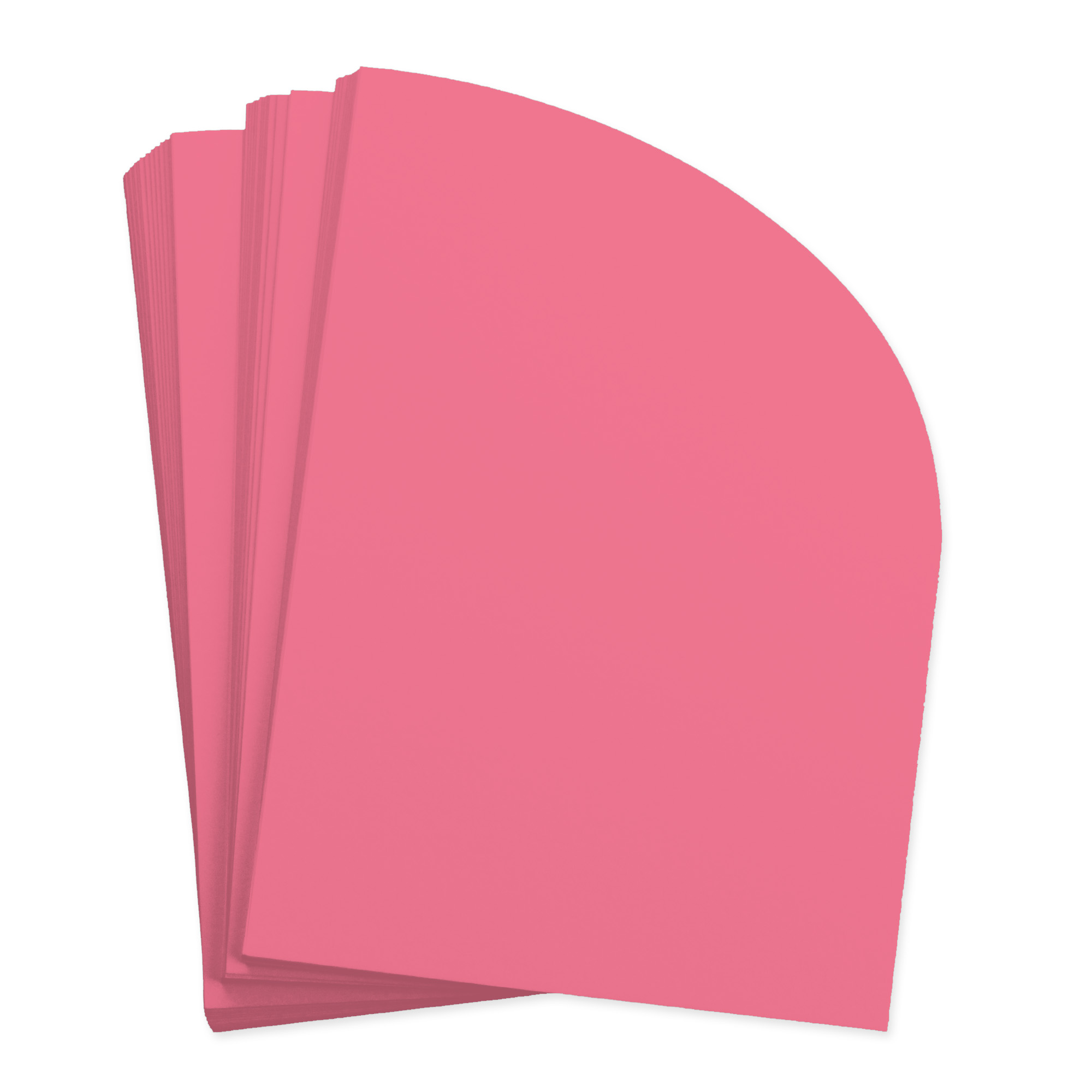 Vibrant Pink Half Arch Shaped Card - A2 Gmund Colors Matt 4 1/4 x 5 1/2 111C