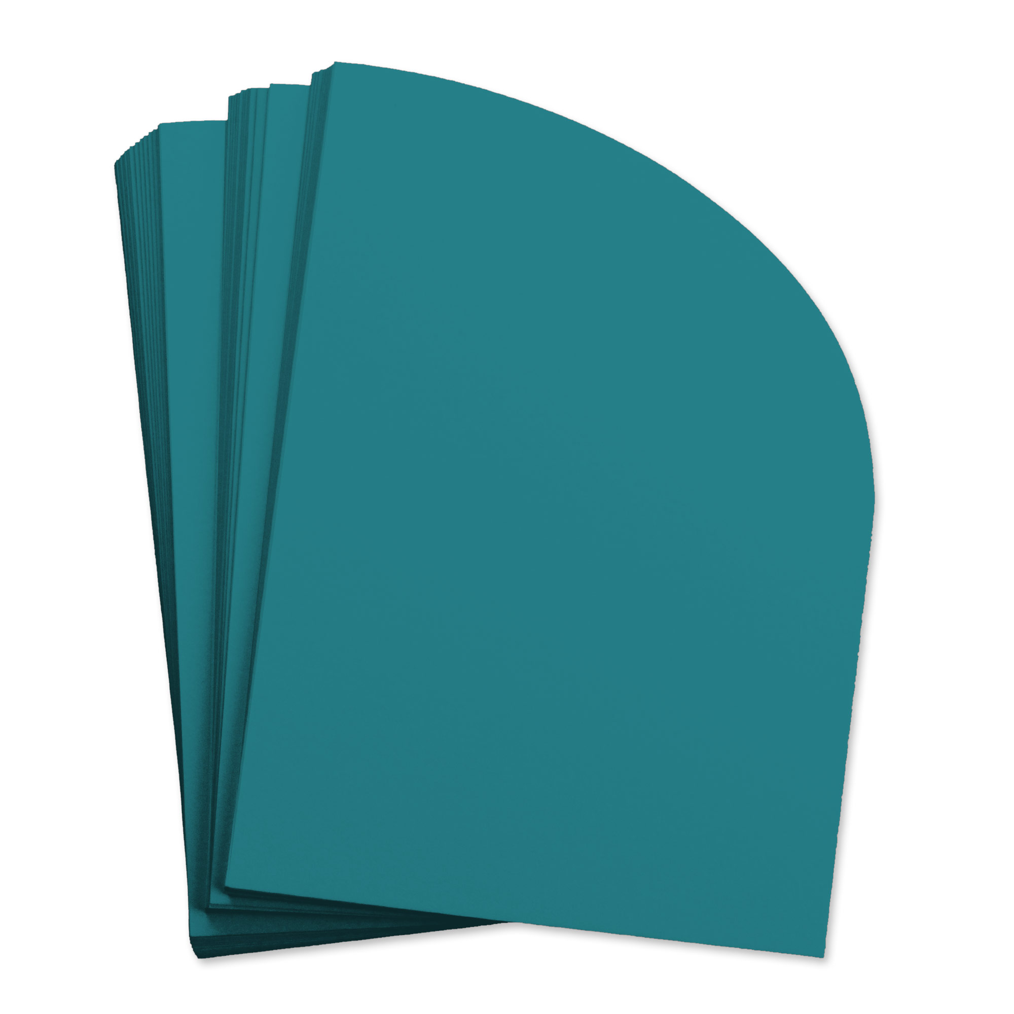 Aqua Blue Half Arch Shaped Card - A7 Gmund Colors Matt 5 x 7 111C