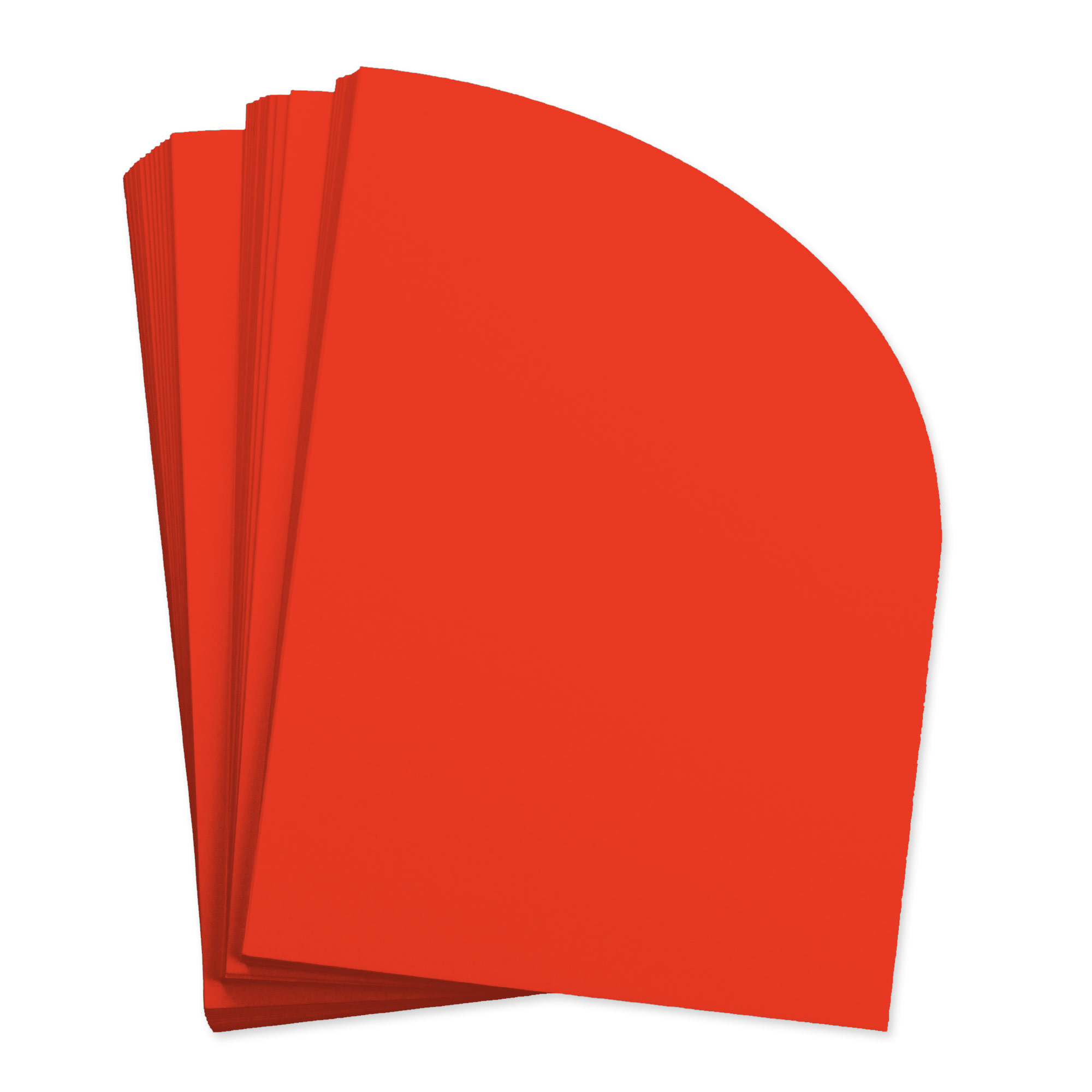 Cayenne Red Half Arch Shaped Card - A7 Gmund Colors Matt 5 x 7 111C