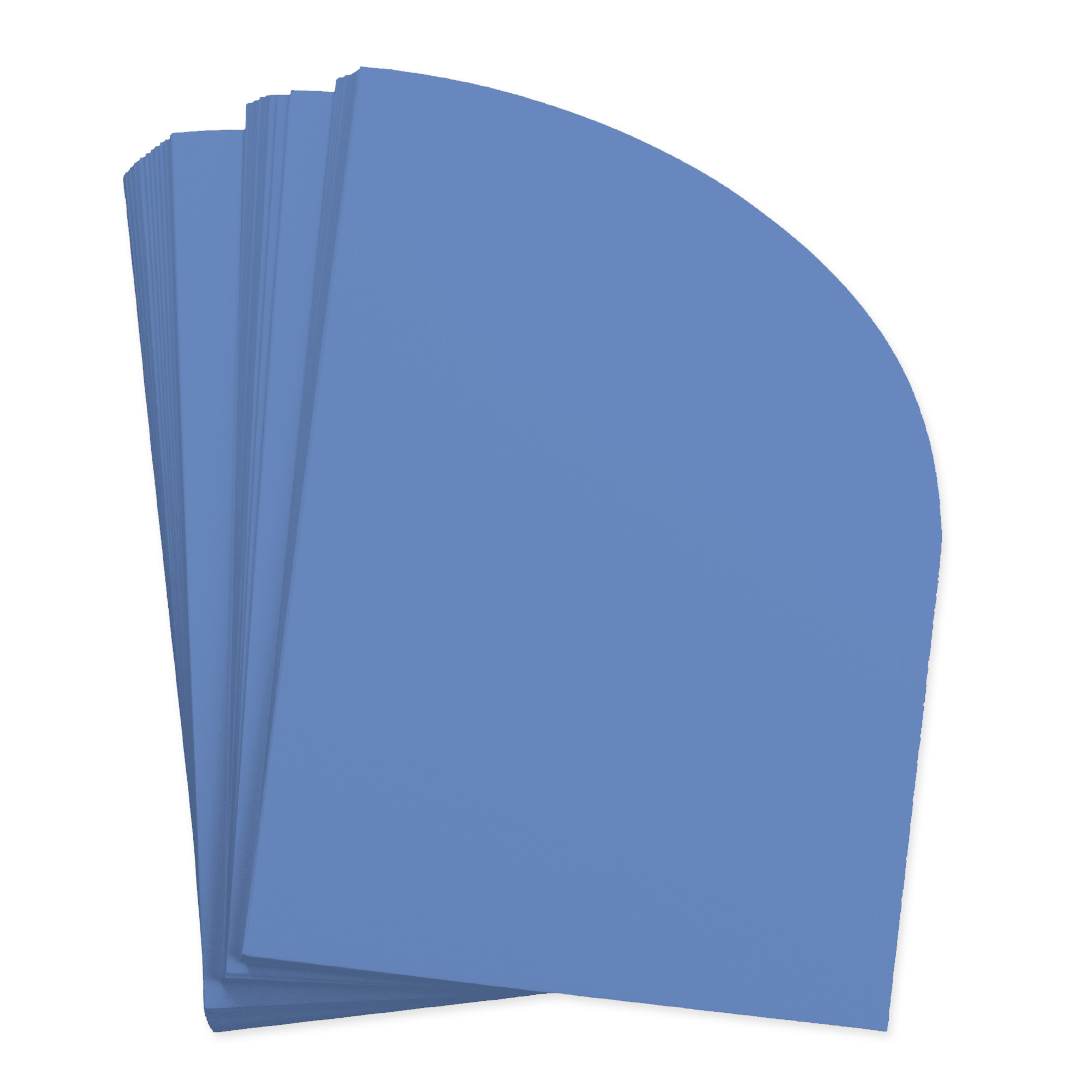 Cornflower Blue Half Arch Shaped Card - A7 Gmund Colors Matt 5 x 7 111C