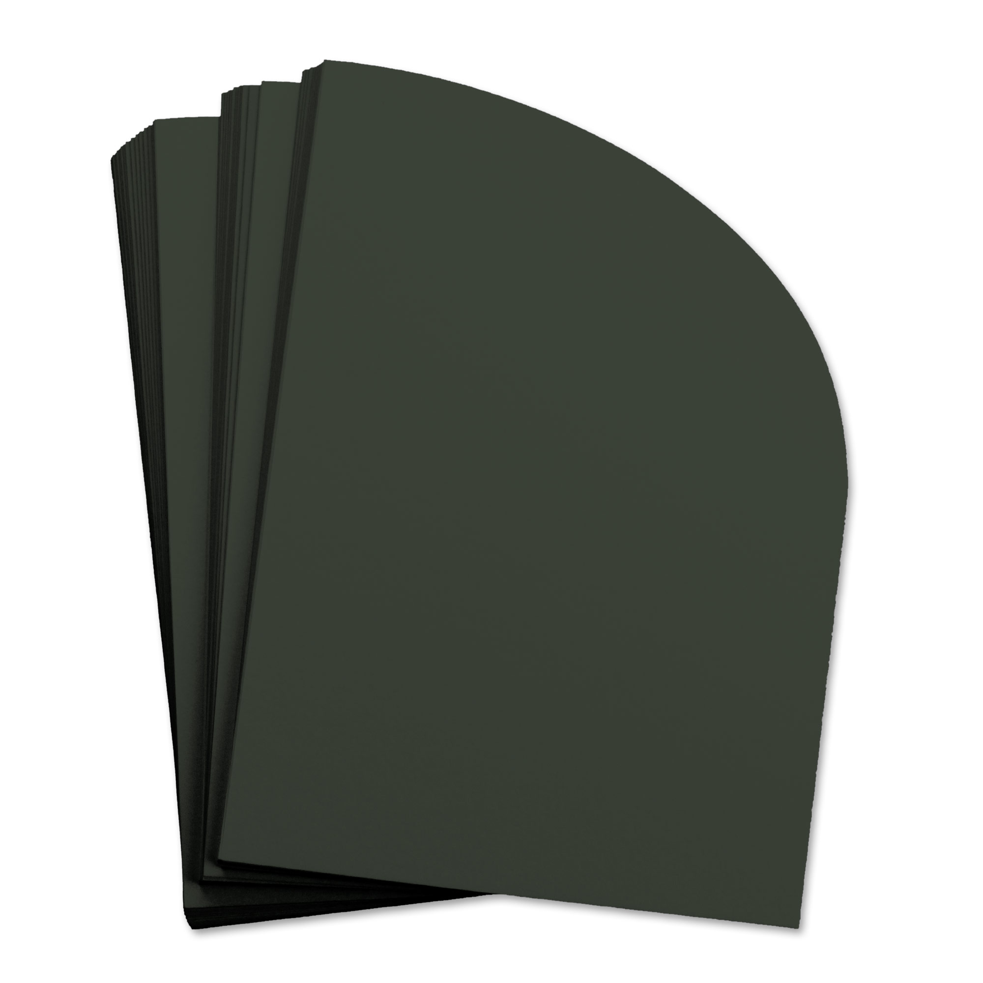 Black Forest Half Arch Shaped Card - A7 Gmund Colors Matt 5 x 7 111C