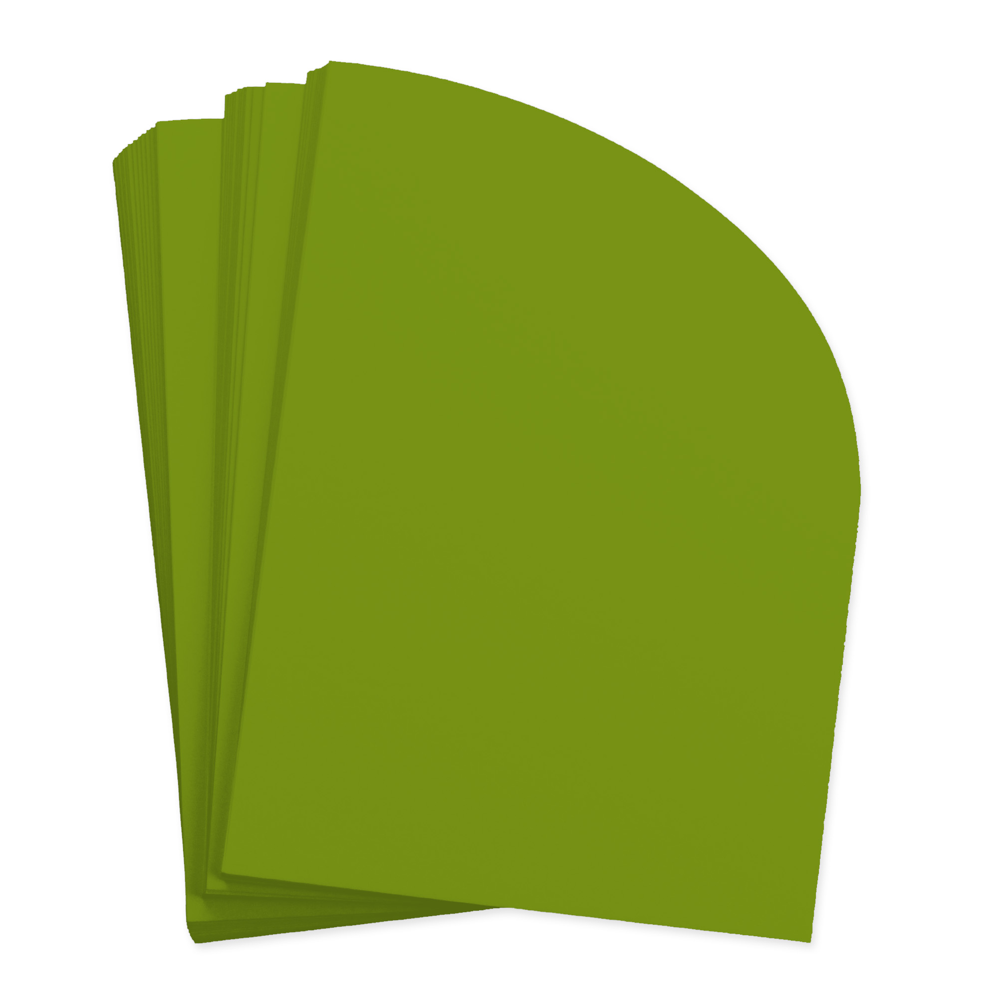 Grass Green Half Arch Shaped Card - A7 Gmund Colors Matt 5 x 7 111C