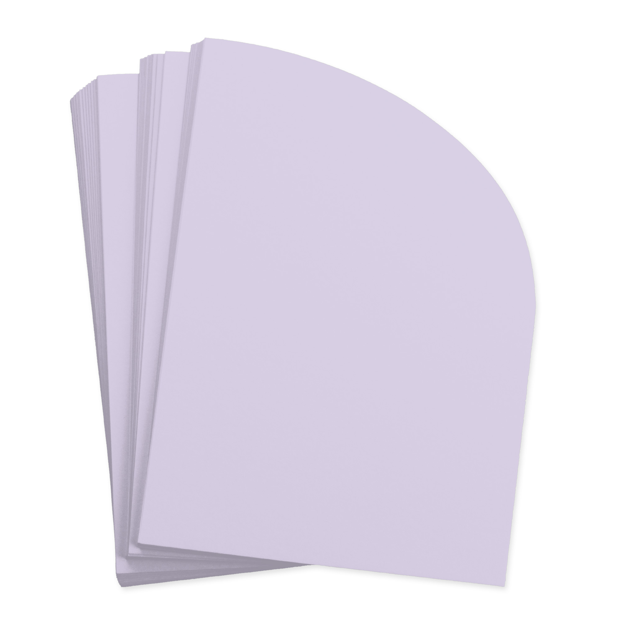 Lavender Purple Half Arch Shaped Card - A7 Gmund Colors Matt 5 x 7 111C