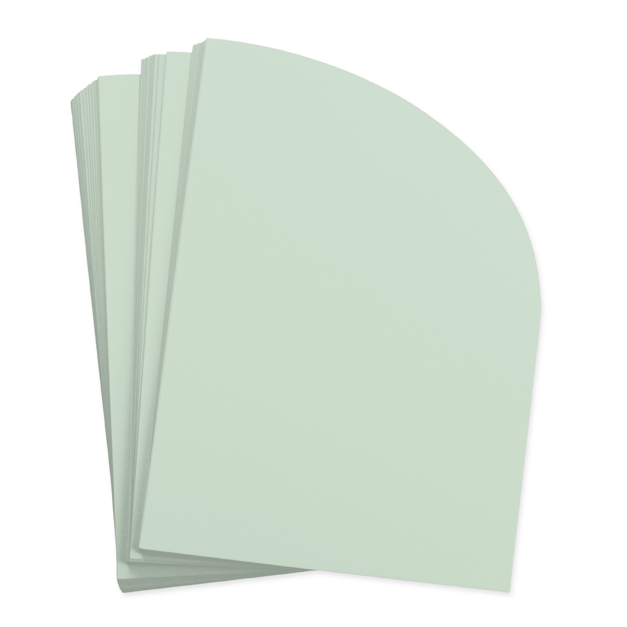 Pale Teal Half Arch Shaped Card - A7 Gmund Colors Matt 5 x 7 111C