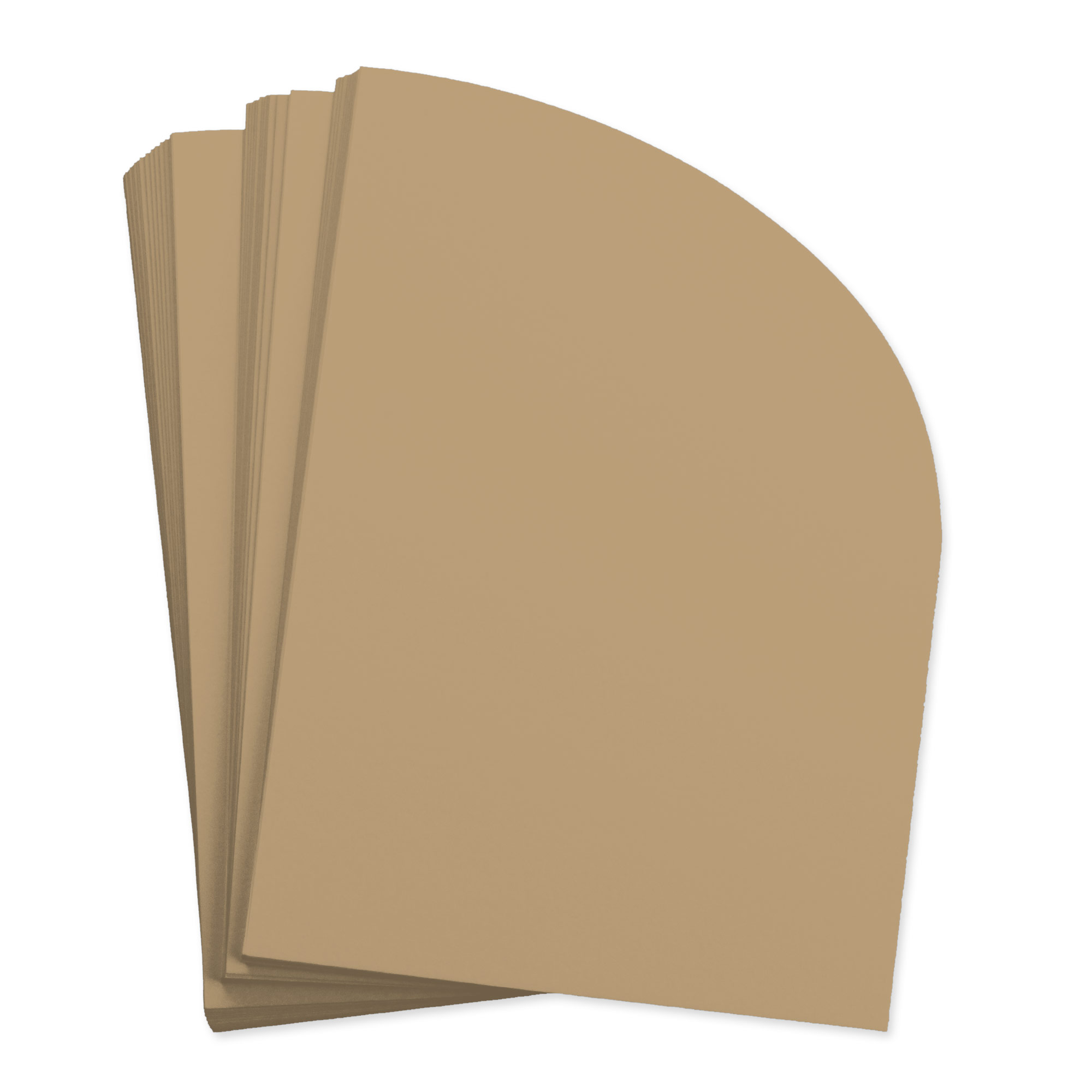 Beach Sand Half Arch Shaped Card - A7 Gmund Colors Matt 5 x 7 111C