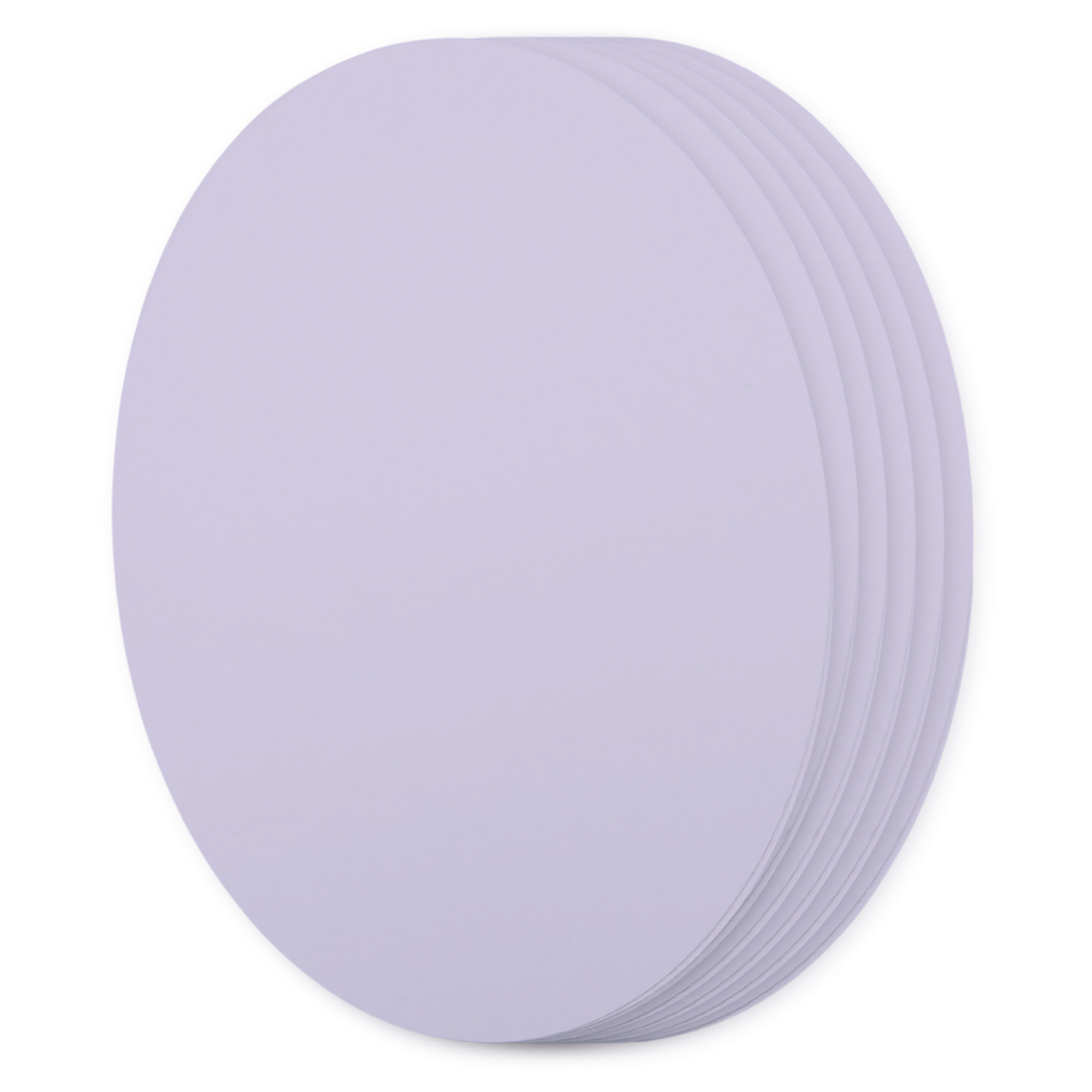 Lavender Purple Oval Invitation Card - A2 Gmund Colors Matt 4 x 5 1/2 111C