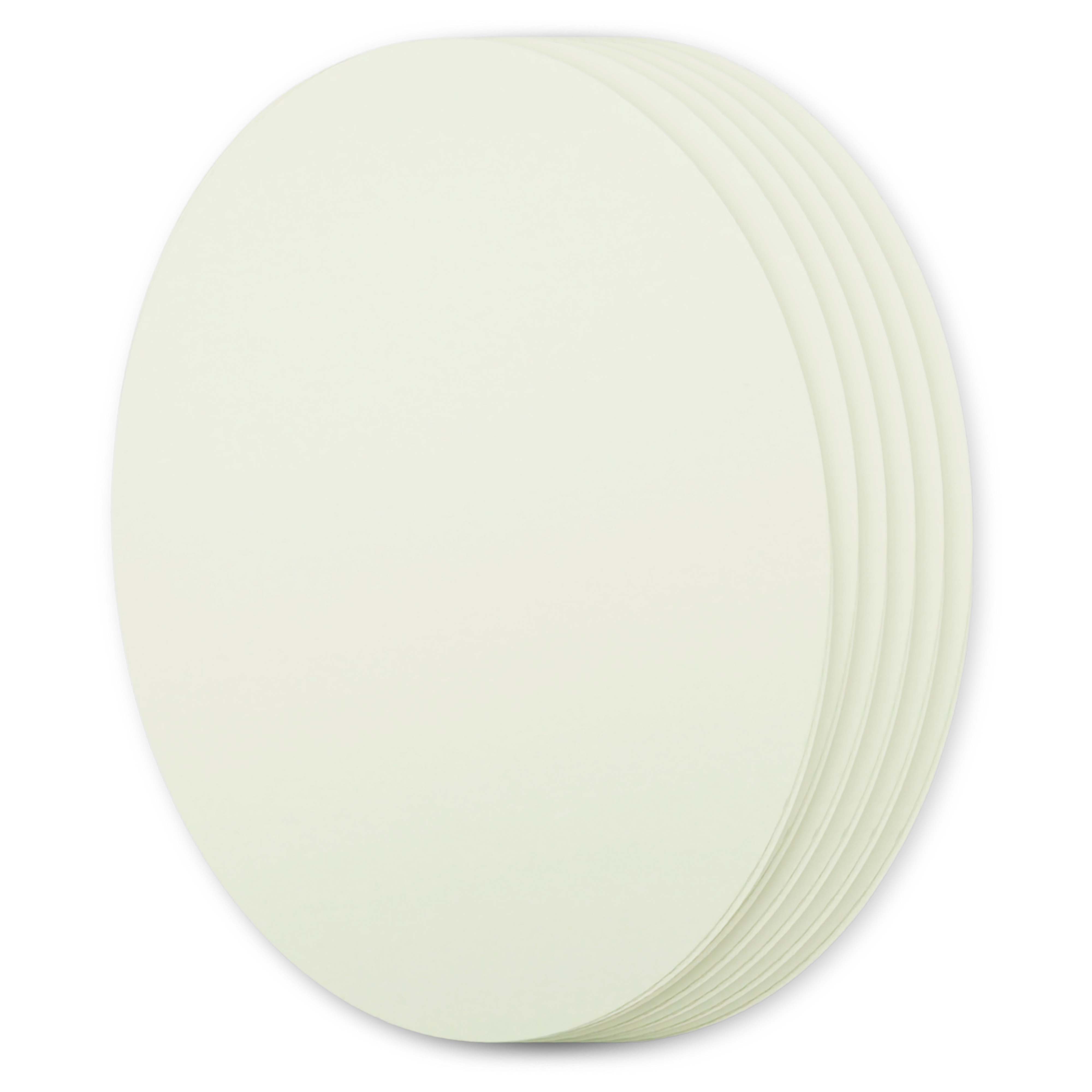 Sea Grass Oval Invitation Card - A2 Gmund Colors Matt 4 x 5 1/2 111C