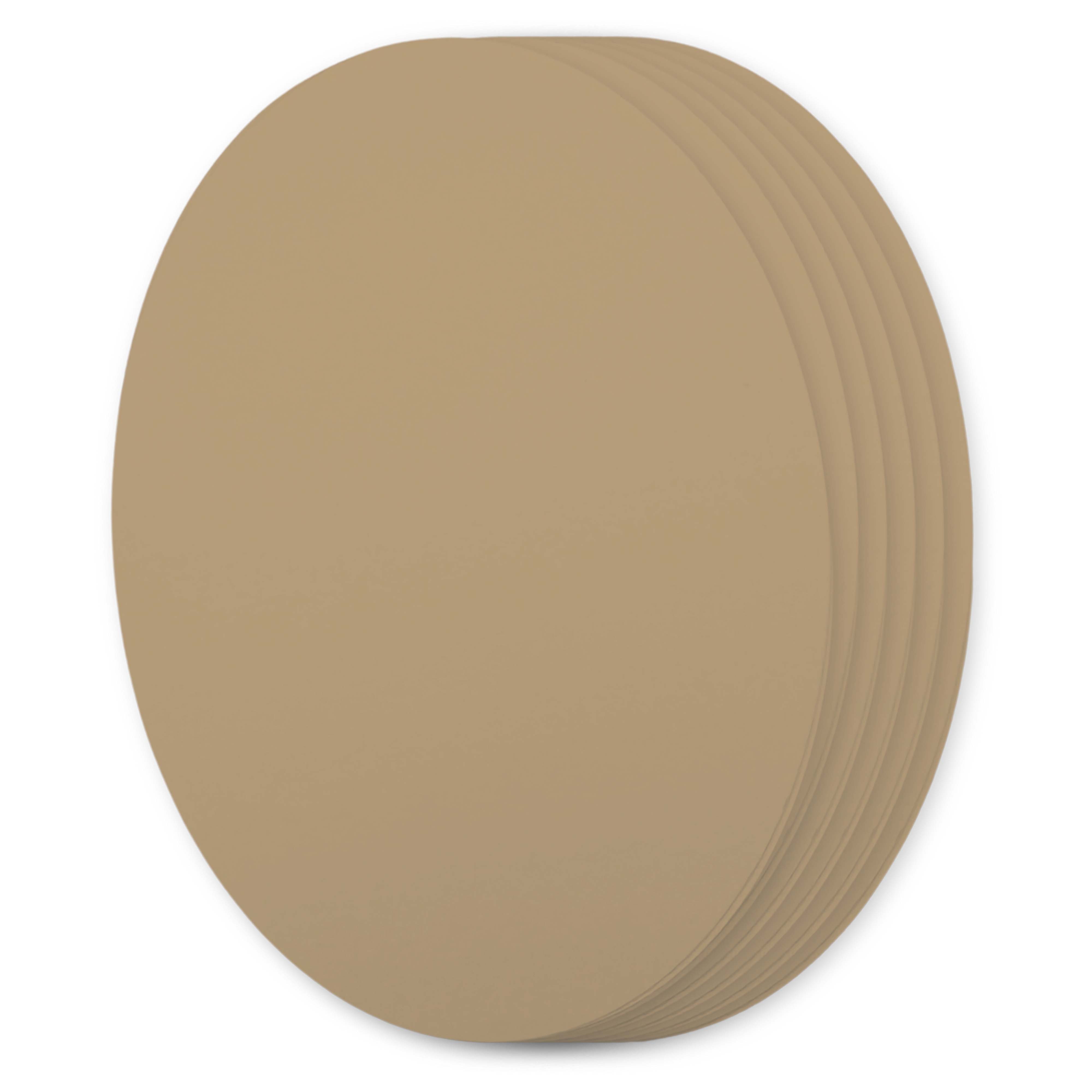 Beach Sand Oval Invitation Card - A2 Gmund Colors Matt 4 x 5 1/2 111C