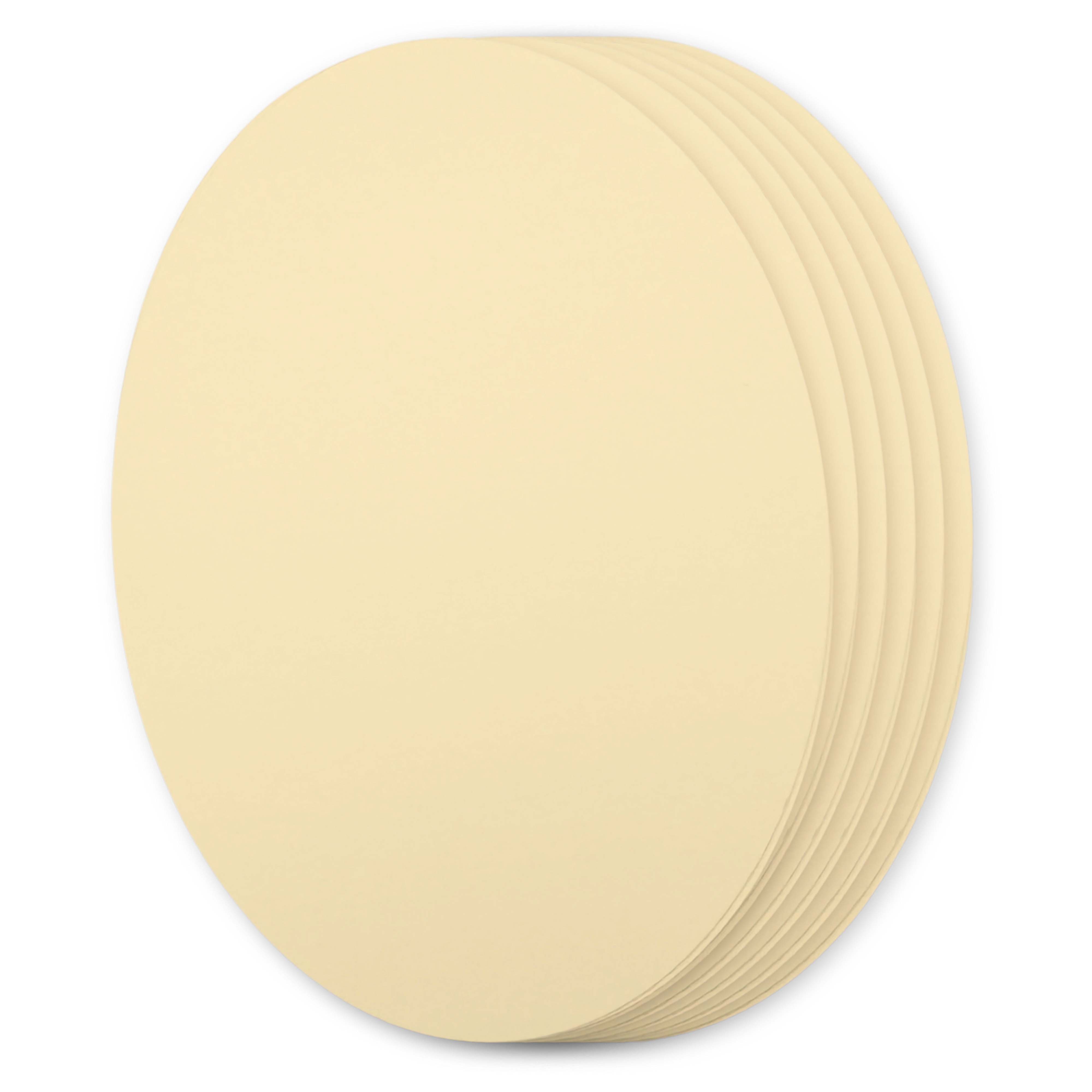 Antique Ivory Oval Invitation Card - A7 Gmund Colors Matt 5 x 7 111C