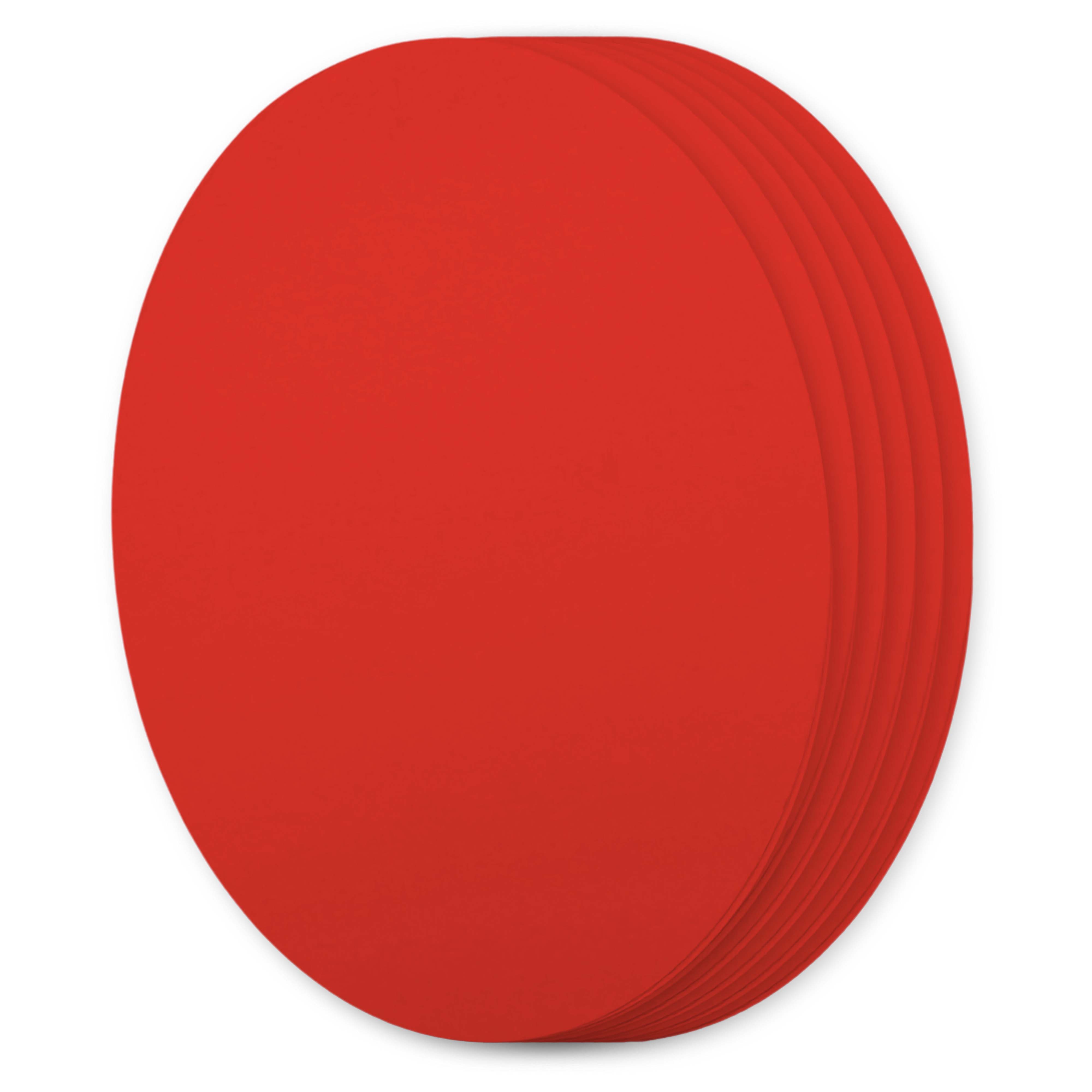 Cayenne Red Oval Invitation Card - A7 Gmund Colors Matt 5 x 7 111C