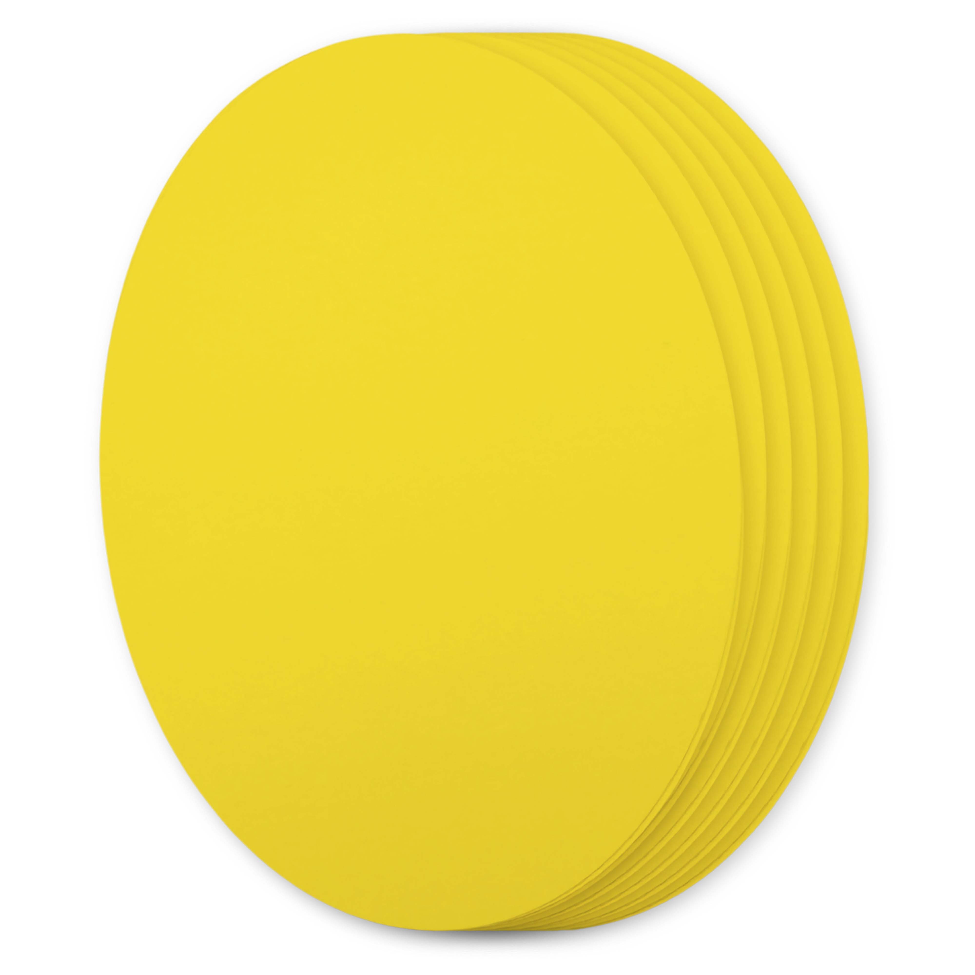 Canary Yellow Oval Invitation Card - A7 Gmund Colors Matt 5 x 7 111C