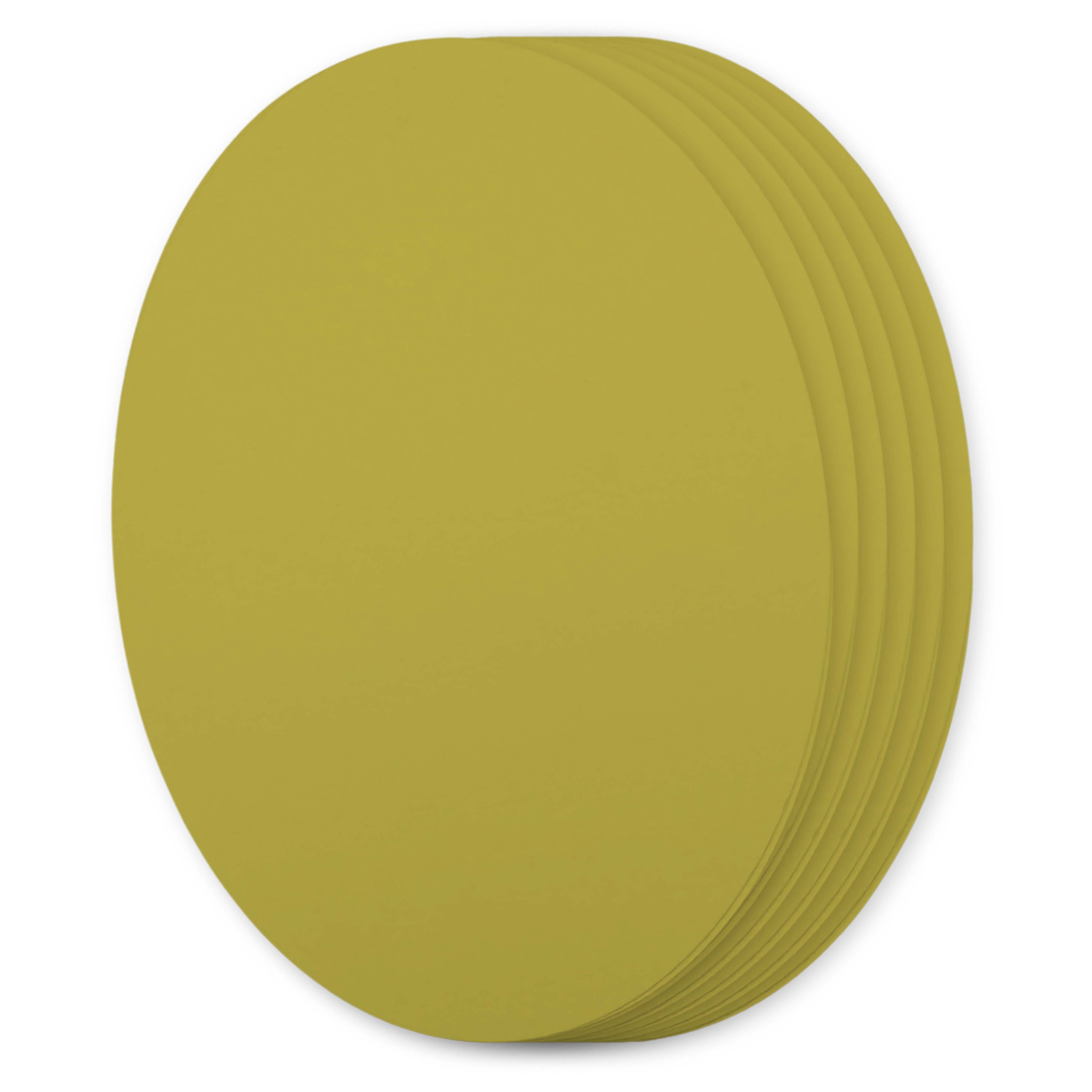 Chartreuse Oval Invitation Card - A7 Gmund Colors Matt 5 x 7 111C