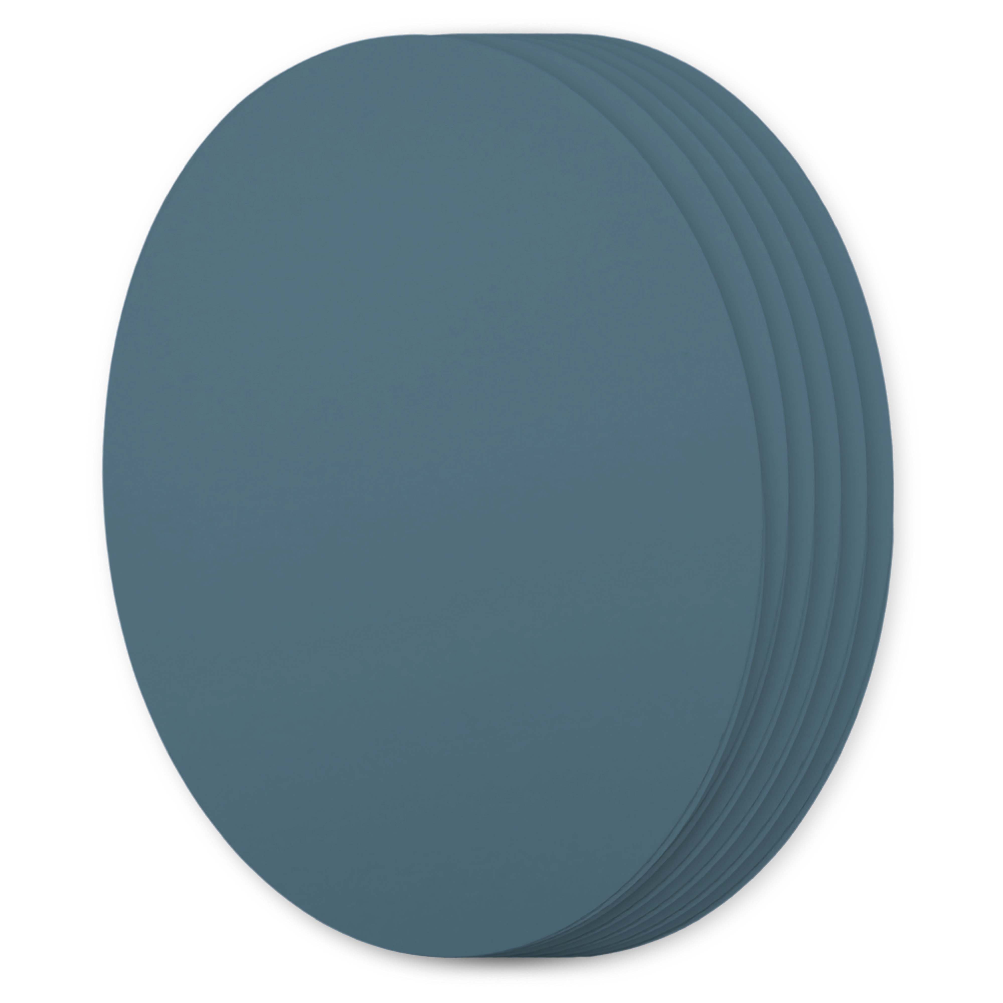 Marina Blue Oval Invitation Card - A7 Gmund Colors Matt 5 x 7 111C