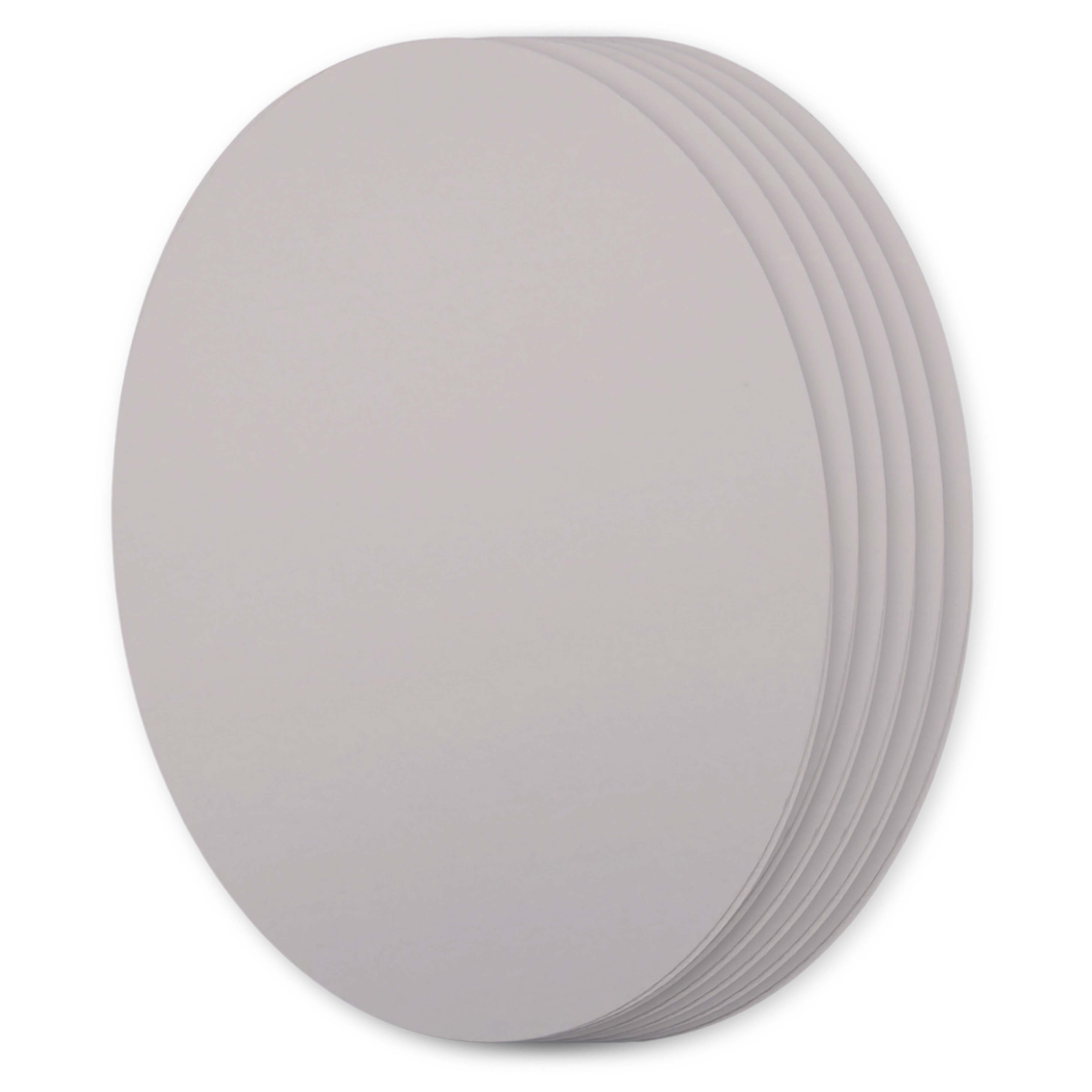 Timberwolf Gray Oval Invitation Card - A7 Gmund Colors Matt 5 x 7 111C
