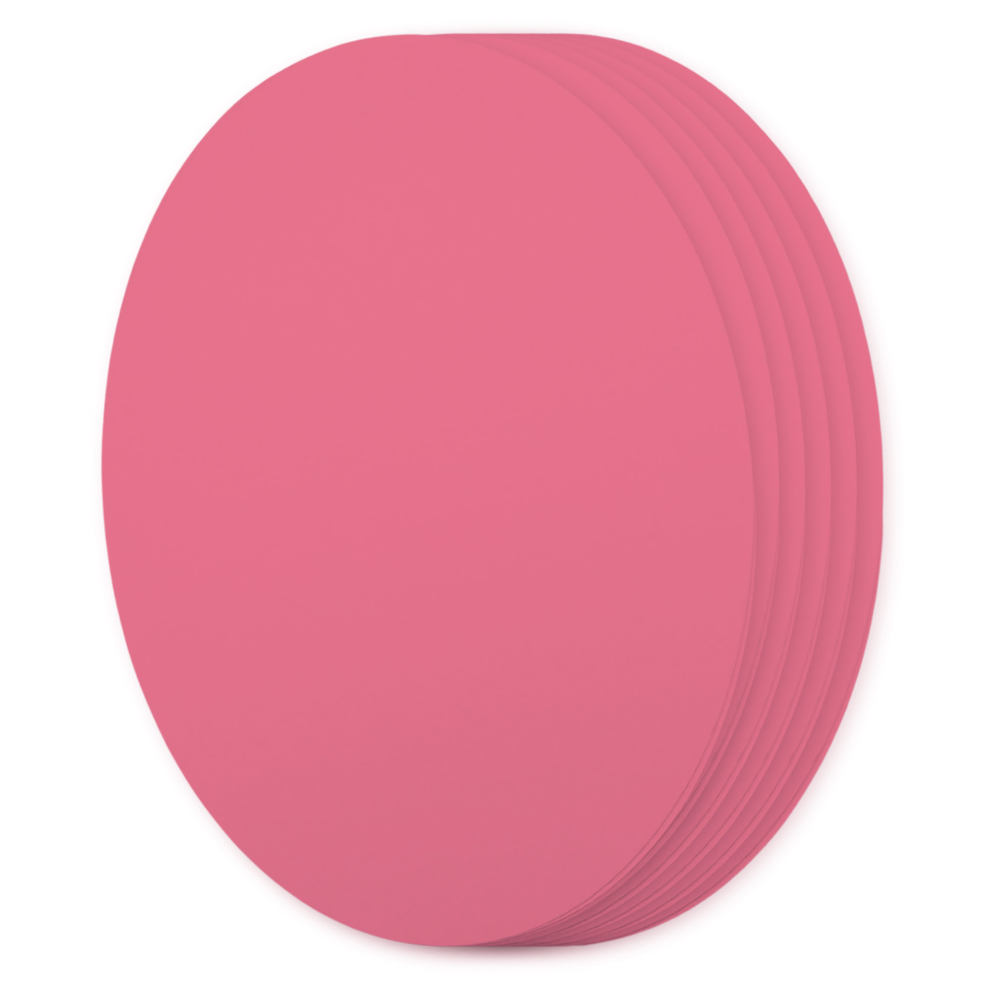 Vibrant Pink Oval Invitation Card - A7 Gmund Colors Matt 5 x 7 111C