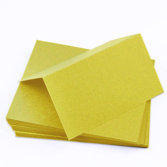 Chartreuse Folded Place Card - Gmund Colors Matt 111C