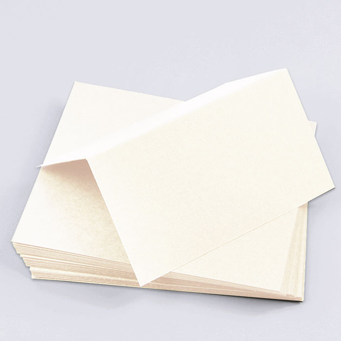 Wedding Cream Folded Place Card - Gmund Colors Matt 111C