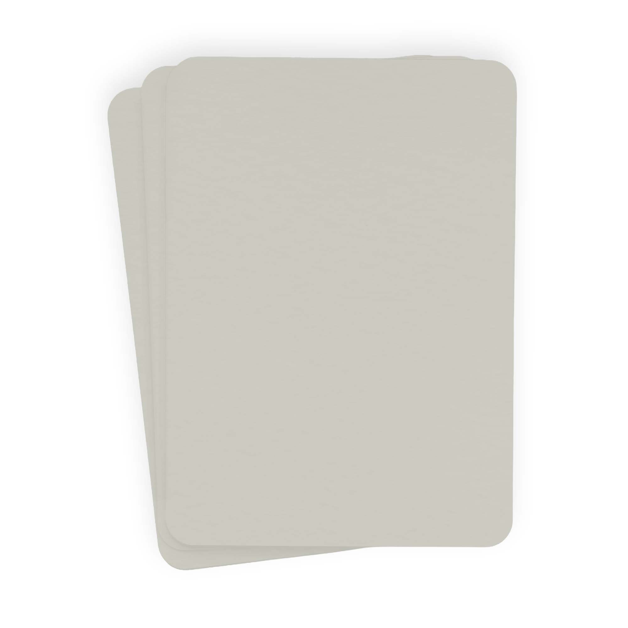 Neutral Gray Rounded Edge Invitation Card - A2 Gmund Colors Matt 4 1/4 x 5 1/2 111C