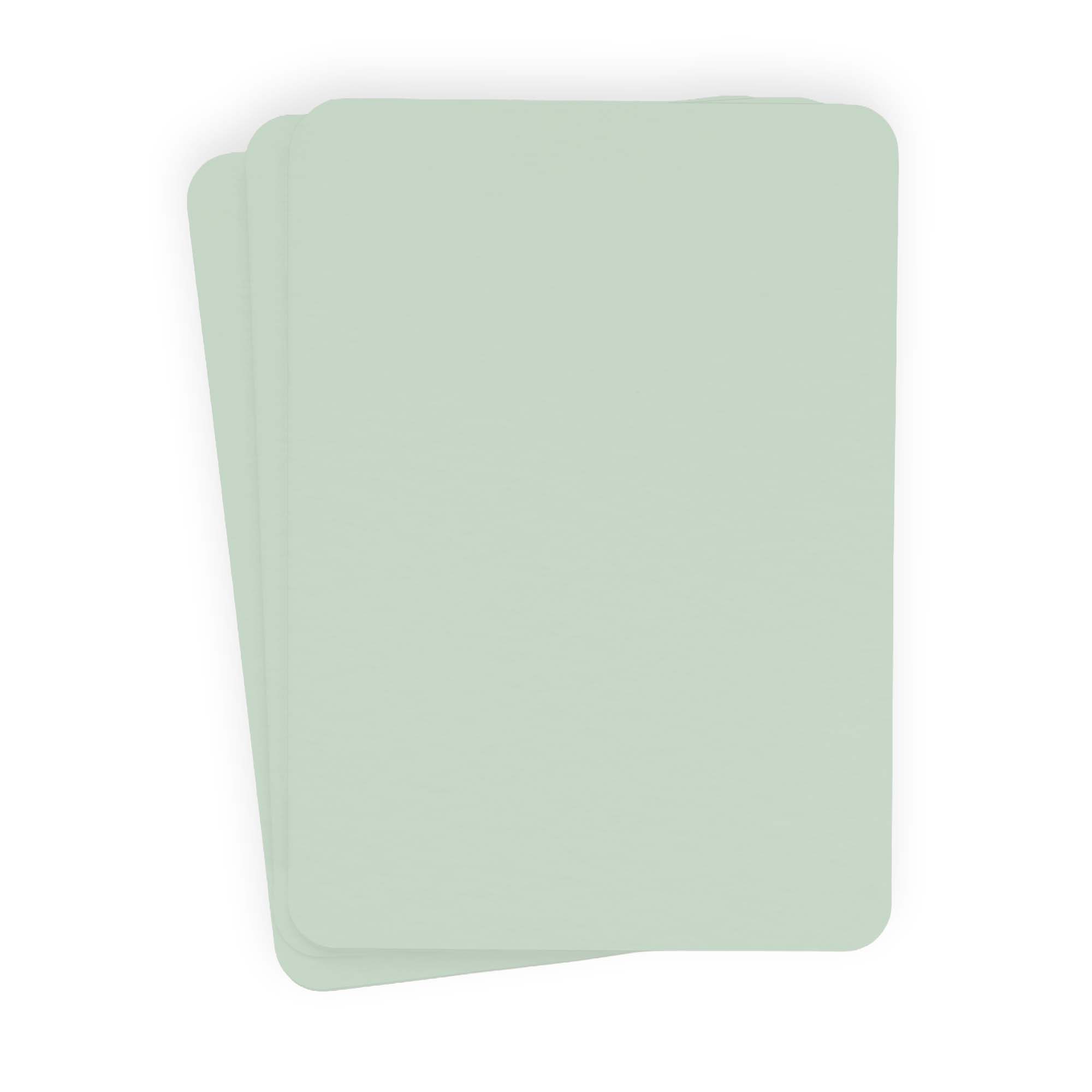 Pale Teal Rounded Edge Invitation Card - A2 Gmund Colors Matt 4 1/4 x 5 1/2 111C