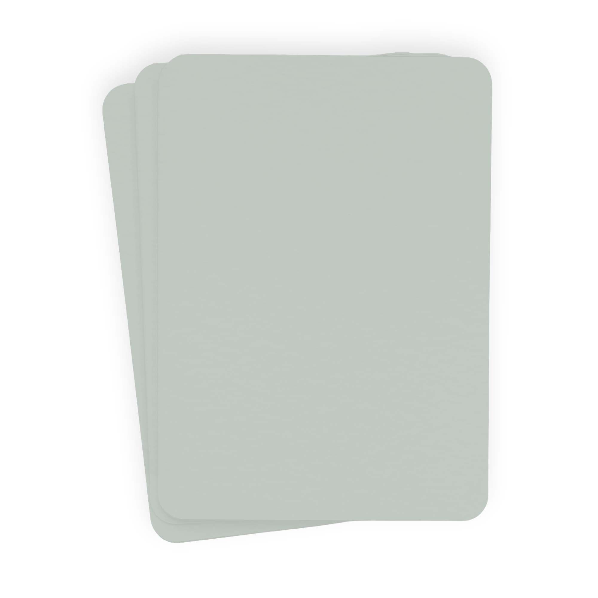 Rain Grey Rounded Edge Invitation Card - A2 Gmund Colors Matt 4 1/4 x 5 1/2 111C